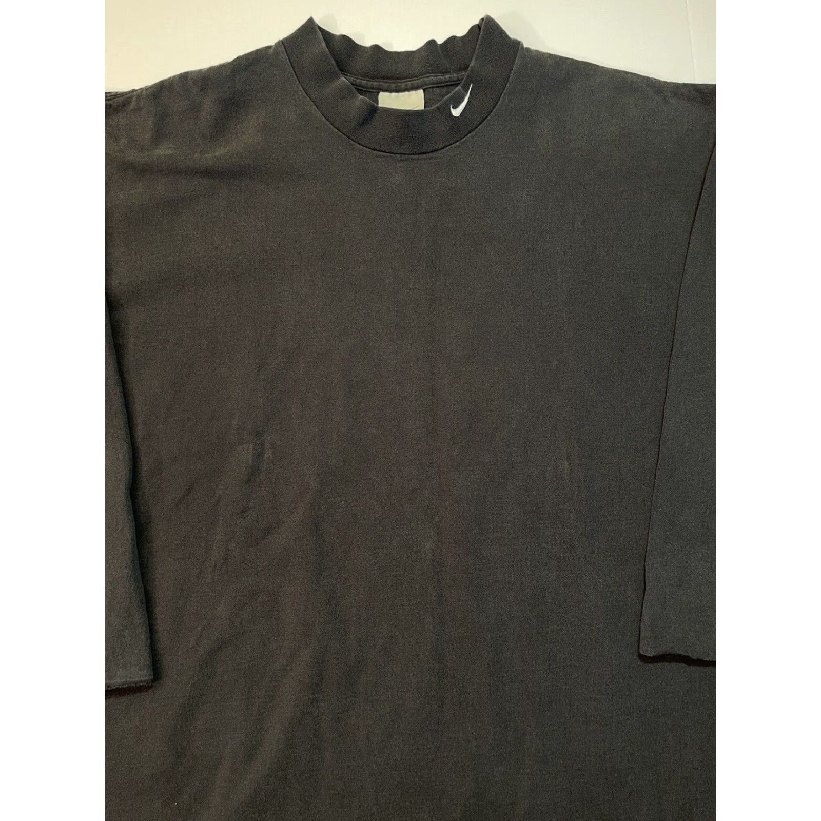 Nike VINTAGE Nike Shirt Long Sleeve Mens L Mock Neck 3/4 Sleeve Black Sportswear Nike Sportswear Regular Size US L / EU 52-54 / 3 - 2 Thumbnail