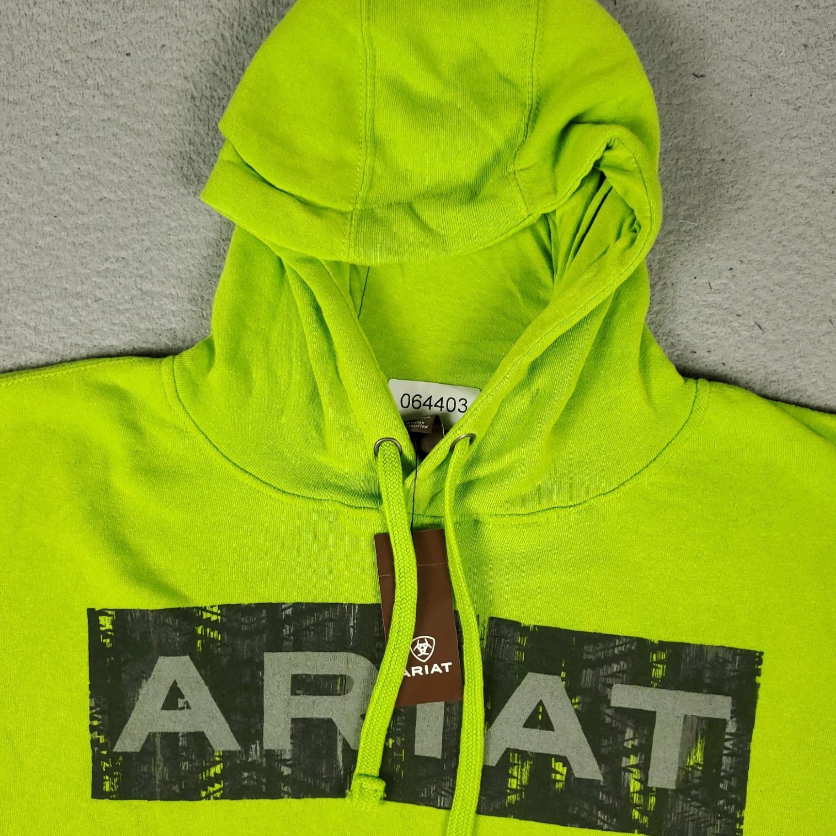 Ariat Ariat Hoodie Mens Small Neon Yellow/Green Pullover Sweatshirt Sweatshirt Pullover Hooded Knit Logo All Seasons Sports Casual Jacket/ Sweater Size US S / EU 44-46 / 1 - 2 Thumbnail