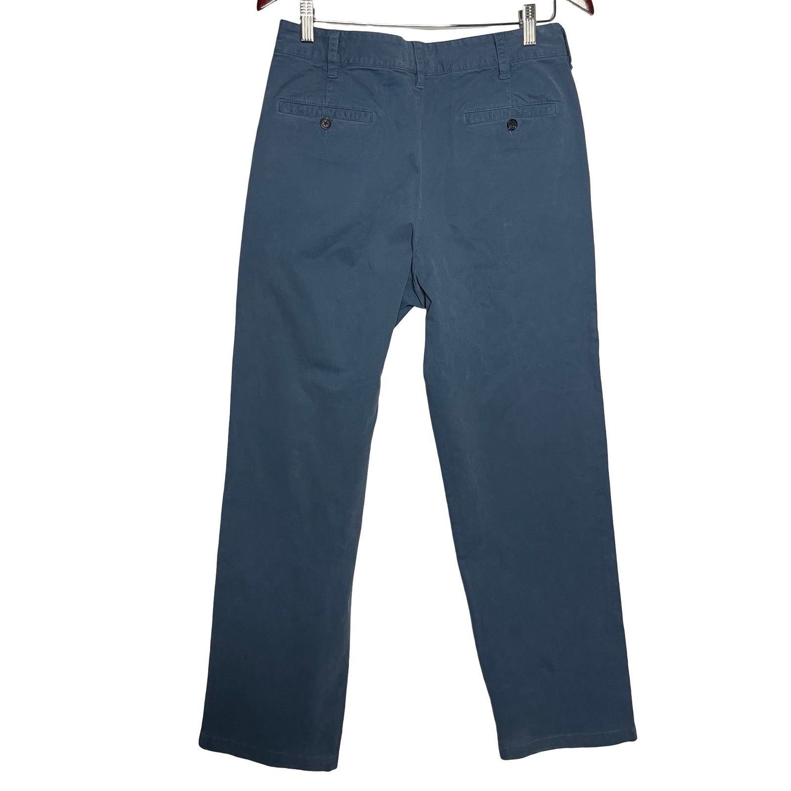 Nili Lotan NILI LOTAN Eliot cotton-blend twill straight-leg pants Blue Size 27" / US 4 / IT 40 - 3 Thumbnail
