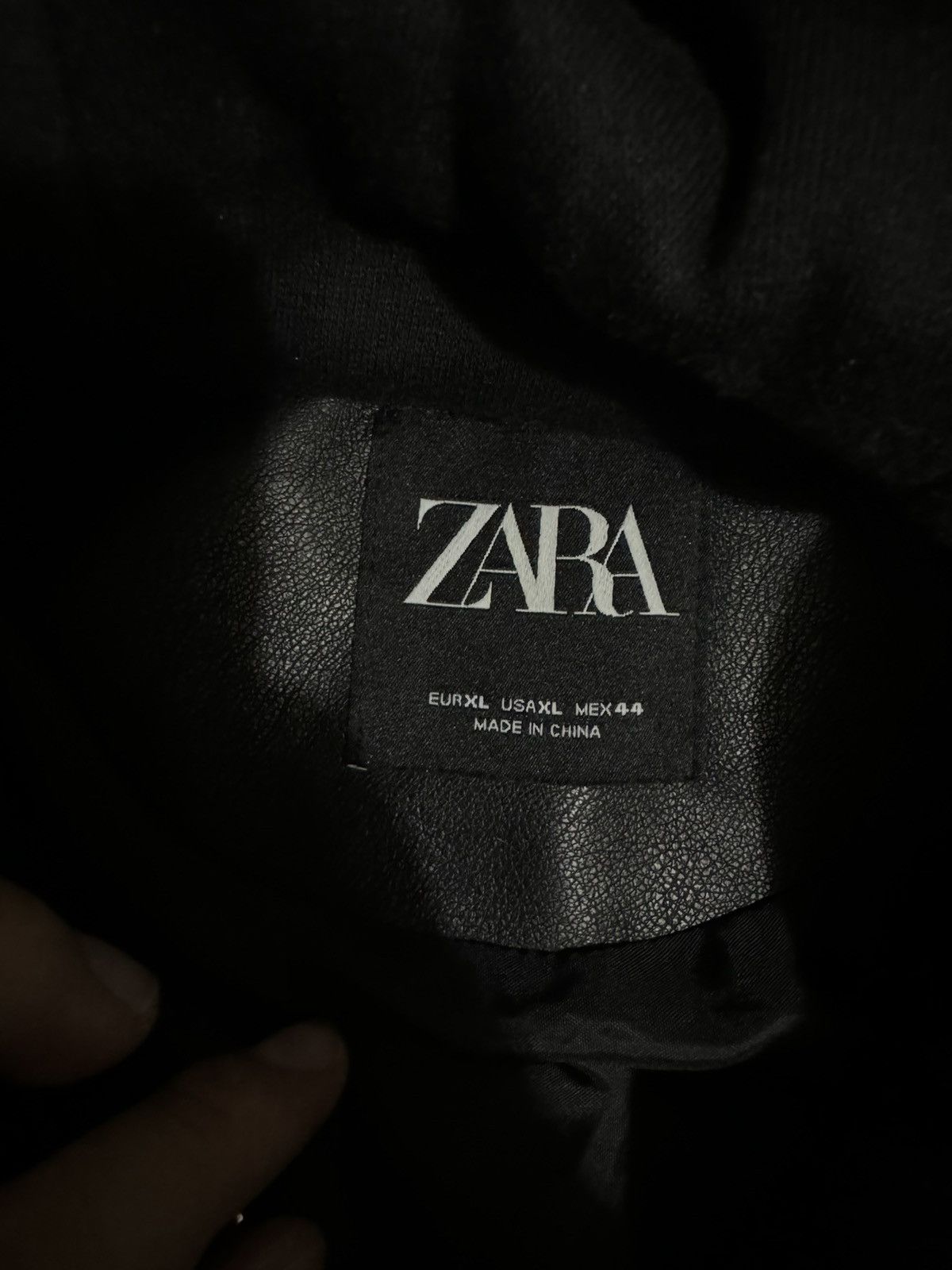Zara Zara Leather Jacket with Hoodie Size US XL / EU 56 / 4 - 3 Thumbnail