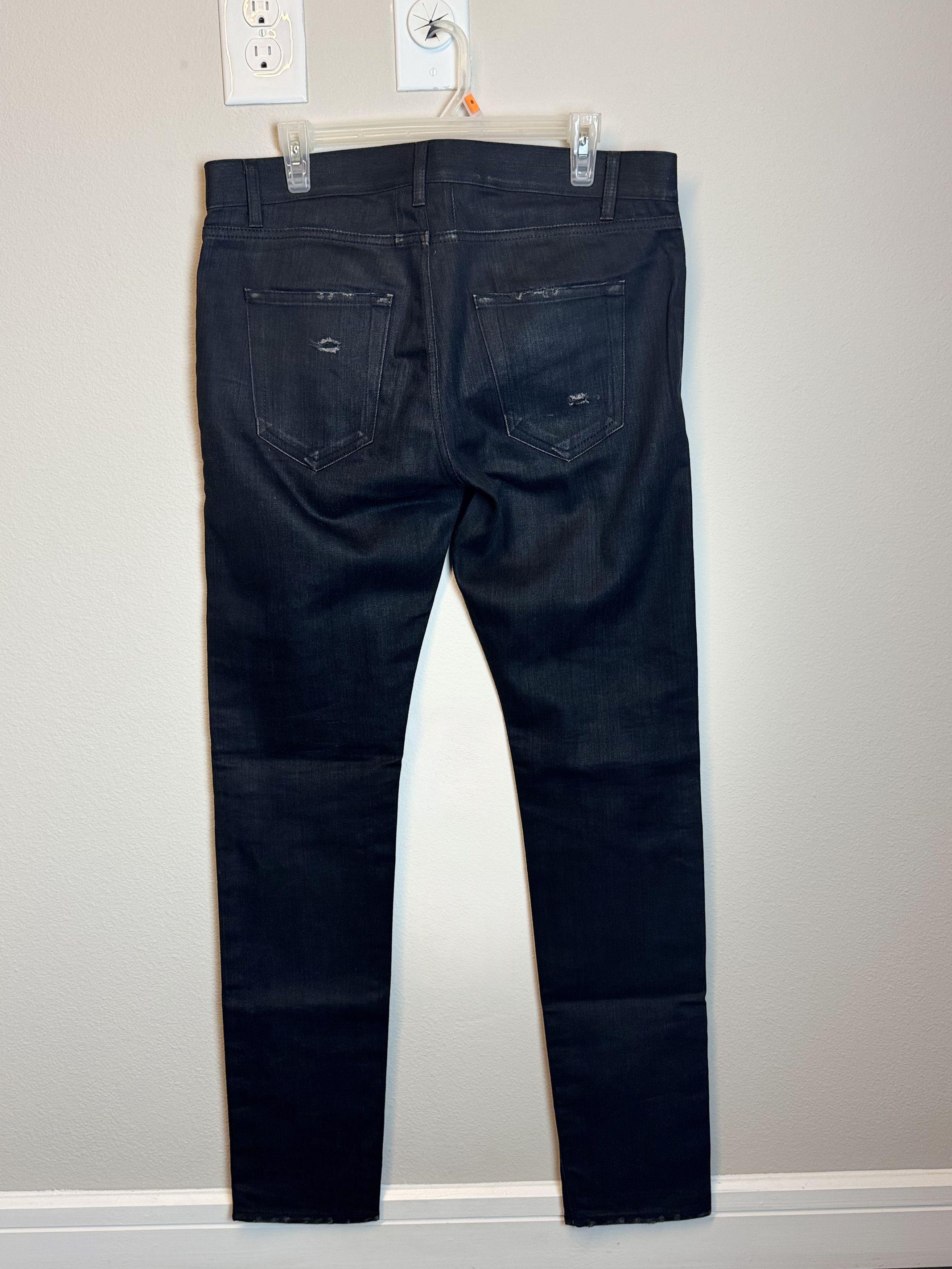 Saint Laurent Paris Saint Laurent Trash Denim Jeans - Black Size US 32 / EU 48 - 7 Thumbnail