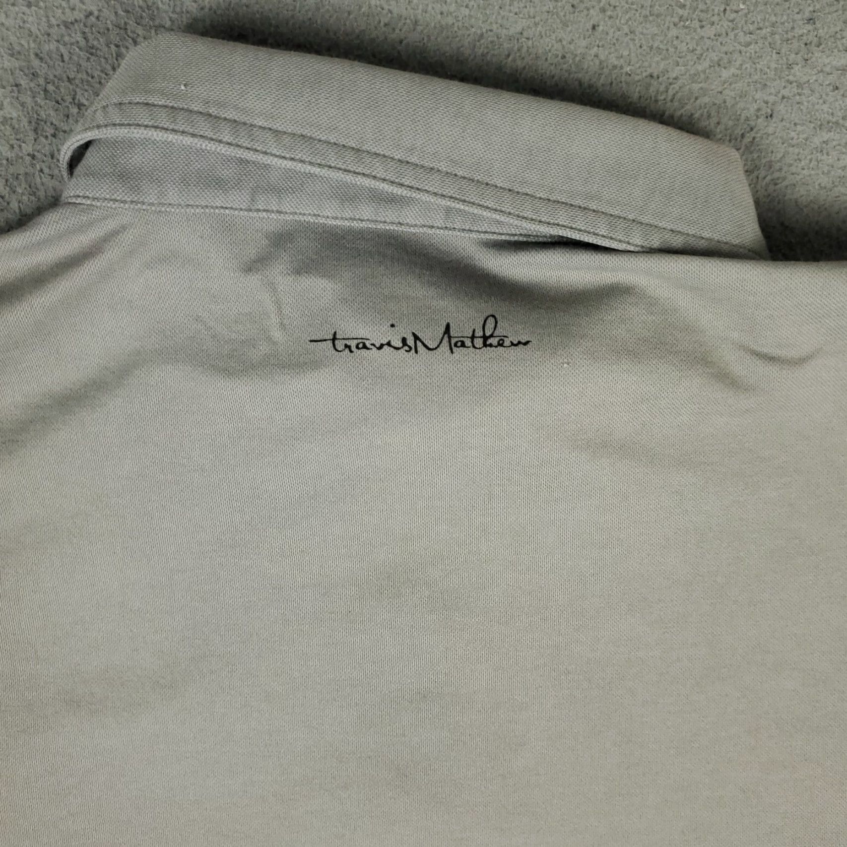 TravisMathew Travis Mathew Polo Shirt Mens M Gray World Series Poker Golf Short Sleeve Shirt Polo Pullover Sports N/A Size US M / EU 48-50 / 2 - 5 Thumbnail