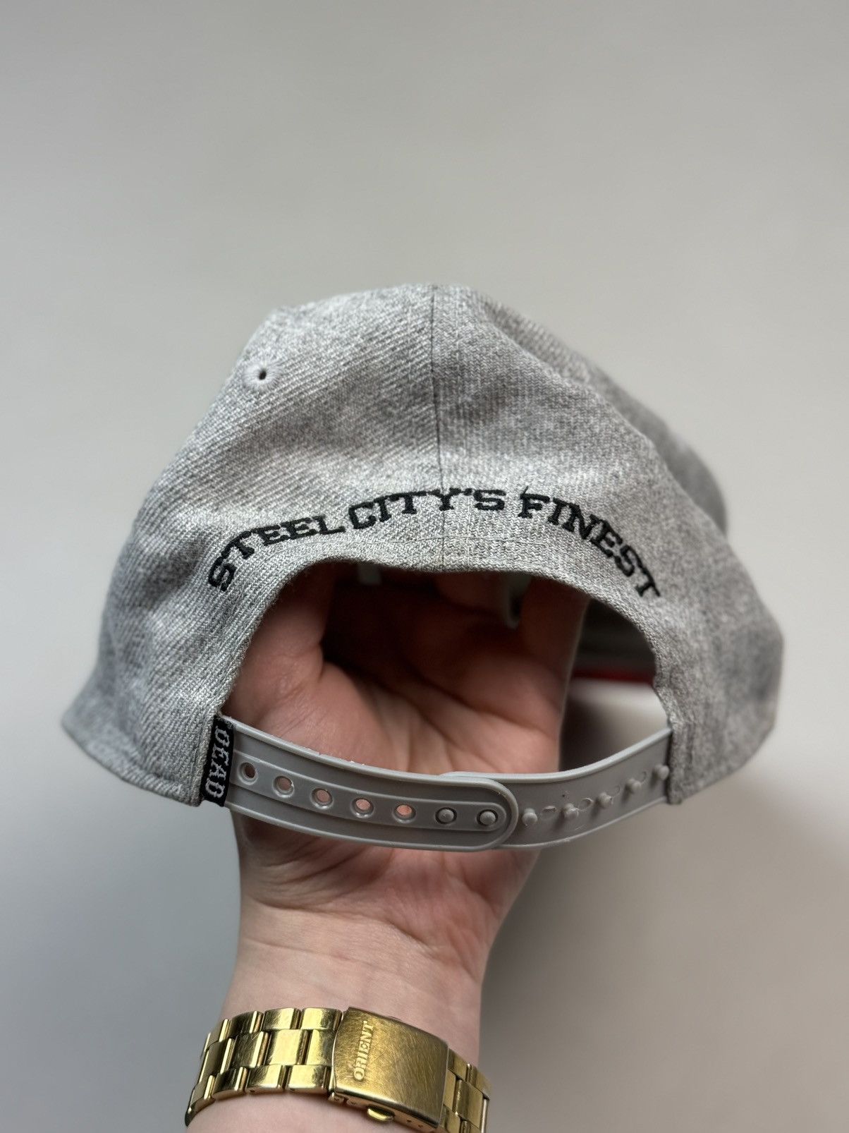 Drop Dead Drop Dead Steel City’s Finest Big Logo Baseball Cap Hat Size ONE SIZE - 7 Thumbnail