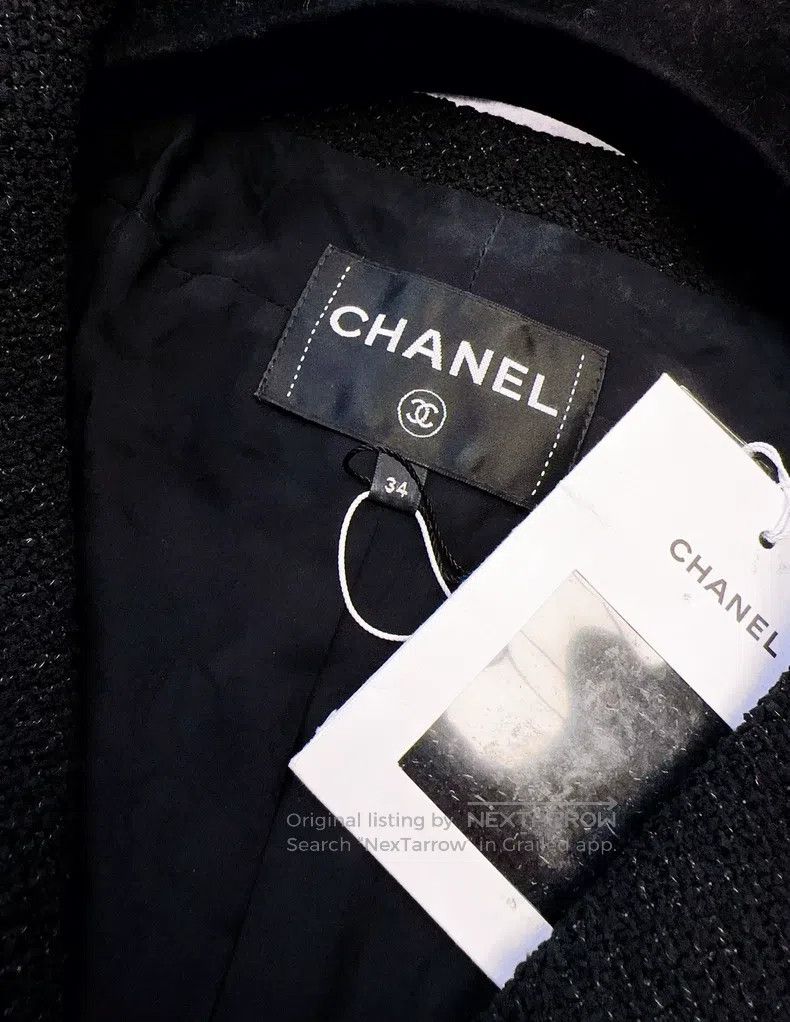 Chanel Chanel 17s black and blue-edged Velcro jacket Size XXS / US 00 / IT 34 - 3 Thumbnail