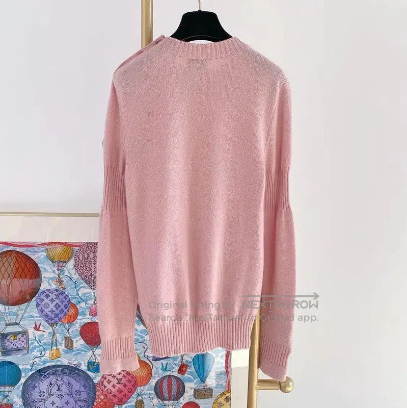 Fendi FENDI Pink Cashmere Knit Long Sleeve Sweater . Size M / US 6-8 / IT 42-44 - 5 Thumbnail