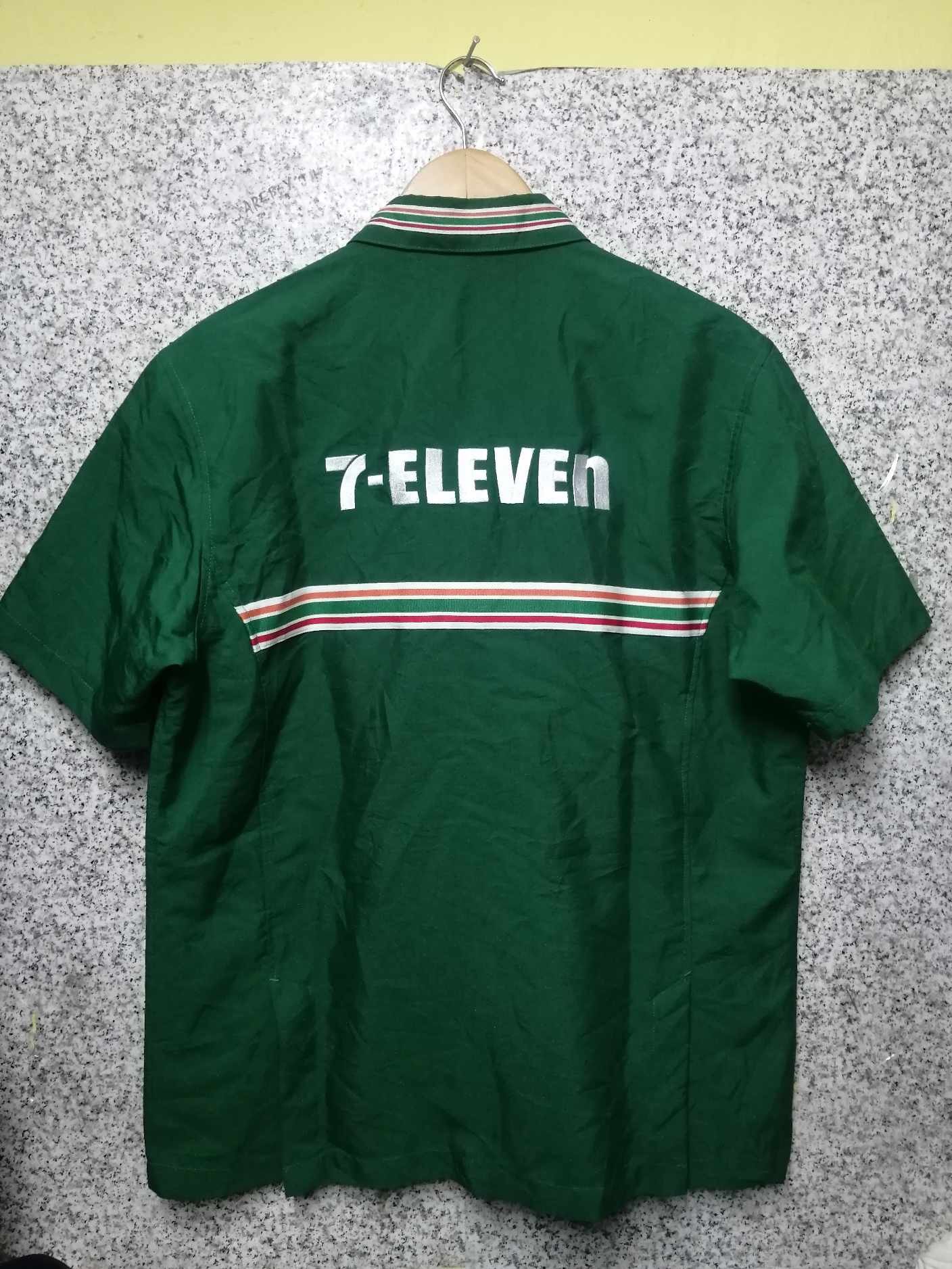 Japanese Brand × Vintage Vintage 7 eleven japan workers uniform shirt Very rare Size US L / EU 52-54 / 3 - 2 Thumbnail