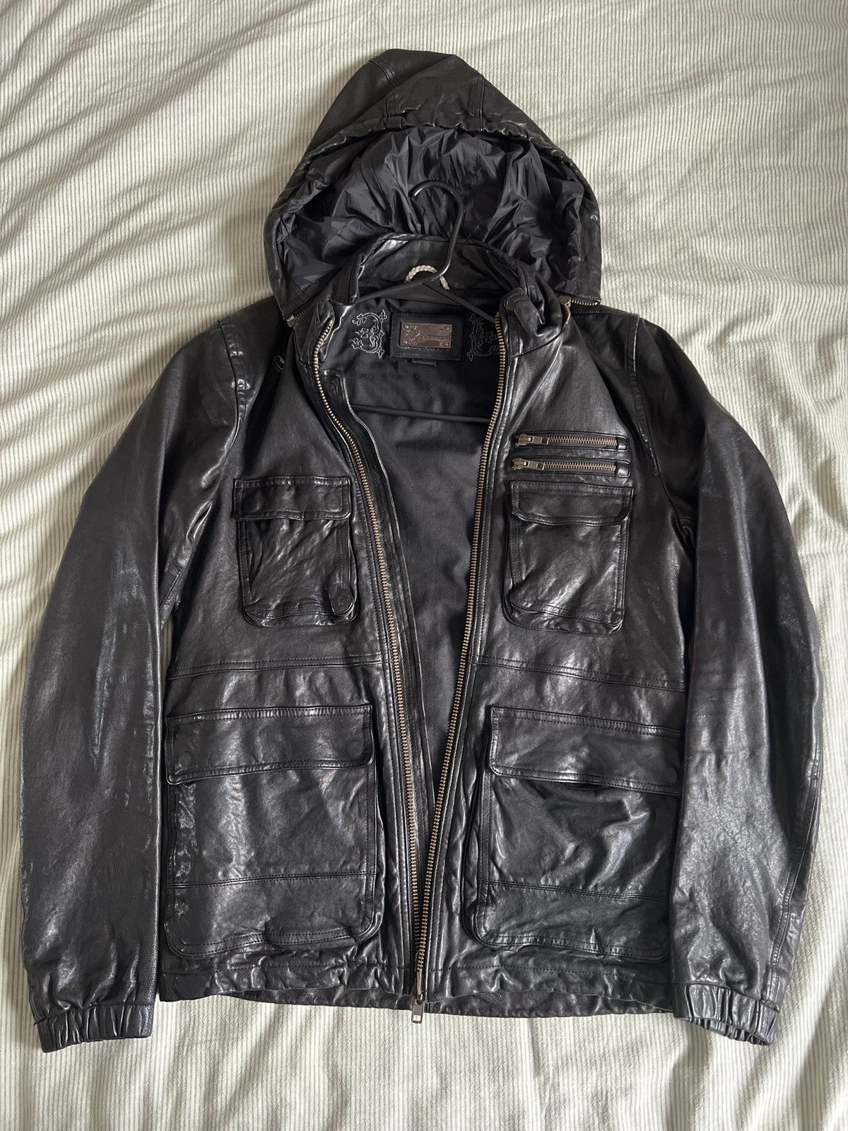 Mackage Mackage Leather Jacket With Hood Size US M / EU 48-50 / 2 - 1 Thumbnail