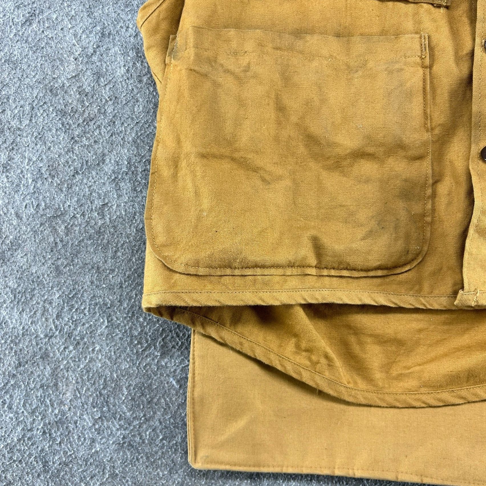 SafTbak VINTAGE SafTbak Vest Mens XL Brown Canvas Cotton 80s 90s Hunting Workwear Bomber Style Lined Shirt? Size US XL / EU 56 / 4 - 4 Thumbnail