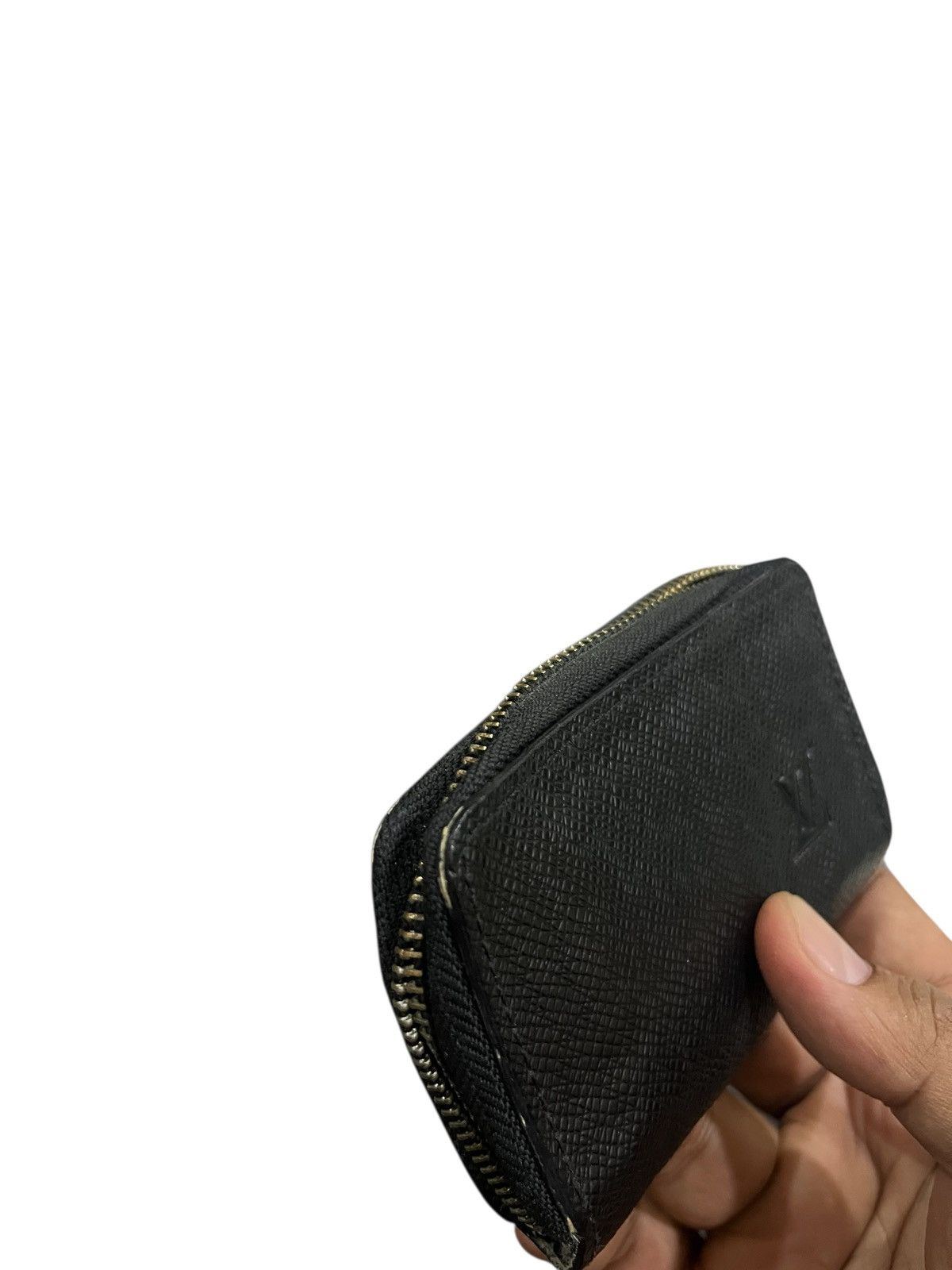 Louis Vuitton LOUIS VUITTON ZIPPY COIN PURSE BLACK LEATHER Size ONE SIZE - 6 Thumbnail