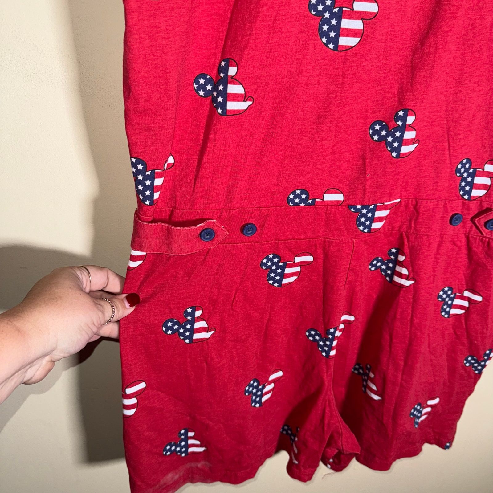 Disney DISNEY men’s American flag Mickey pocket tee romper M Size US M / EU 48-50 / 2 - 4 Thumbnail