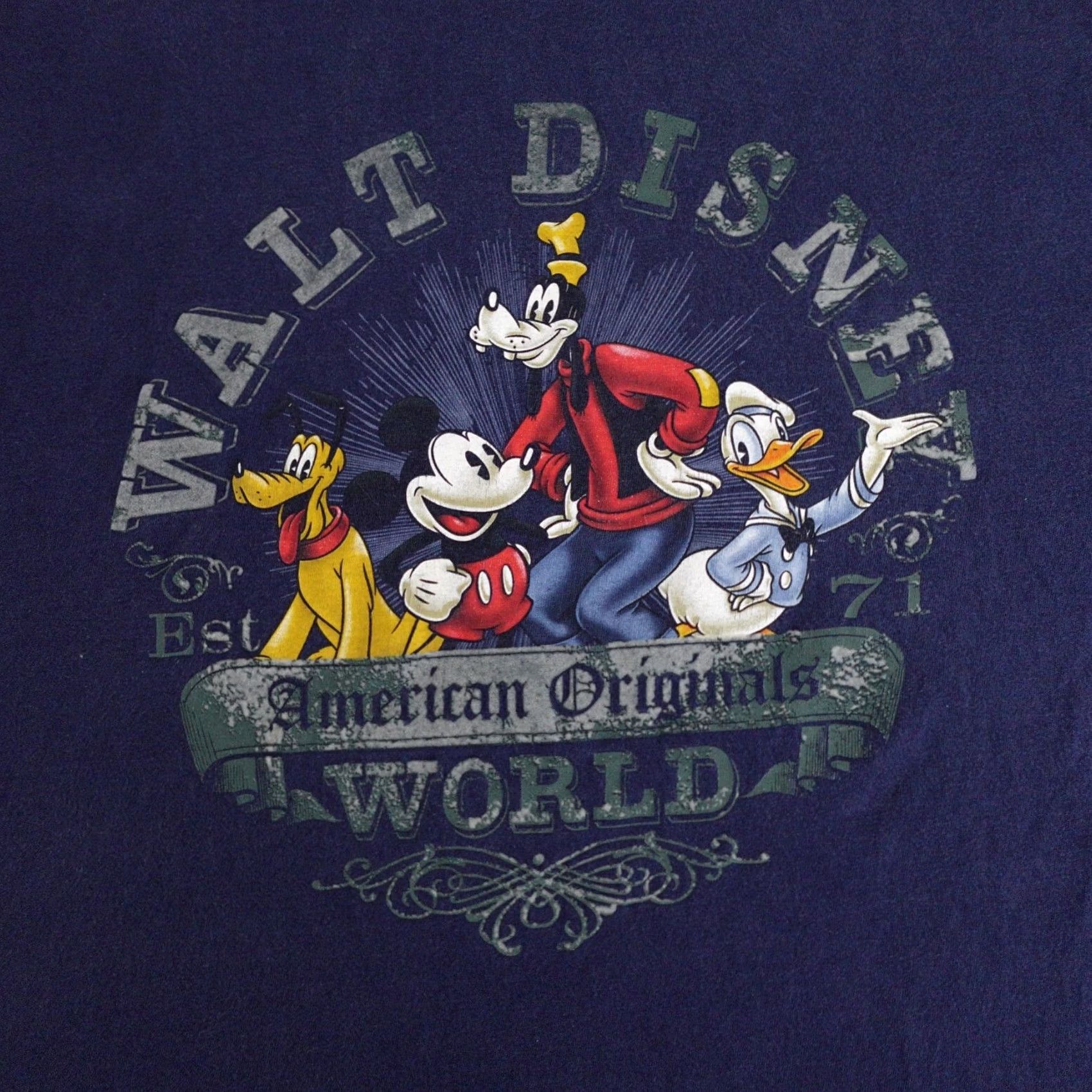 Disney Walt Disney World Tshirt Adult 2XL Hanes American Originals Mickey Goofy Donald Size US XXL / EU 58 / 5 - 2 Thumbnail