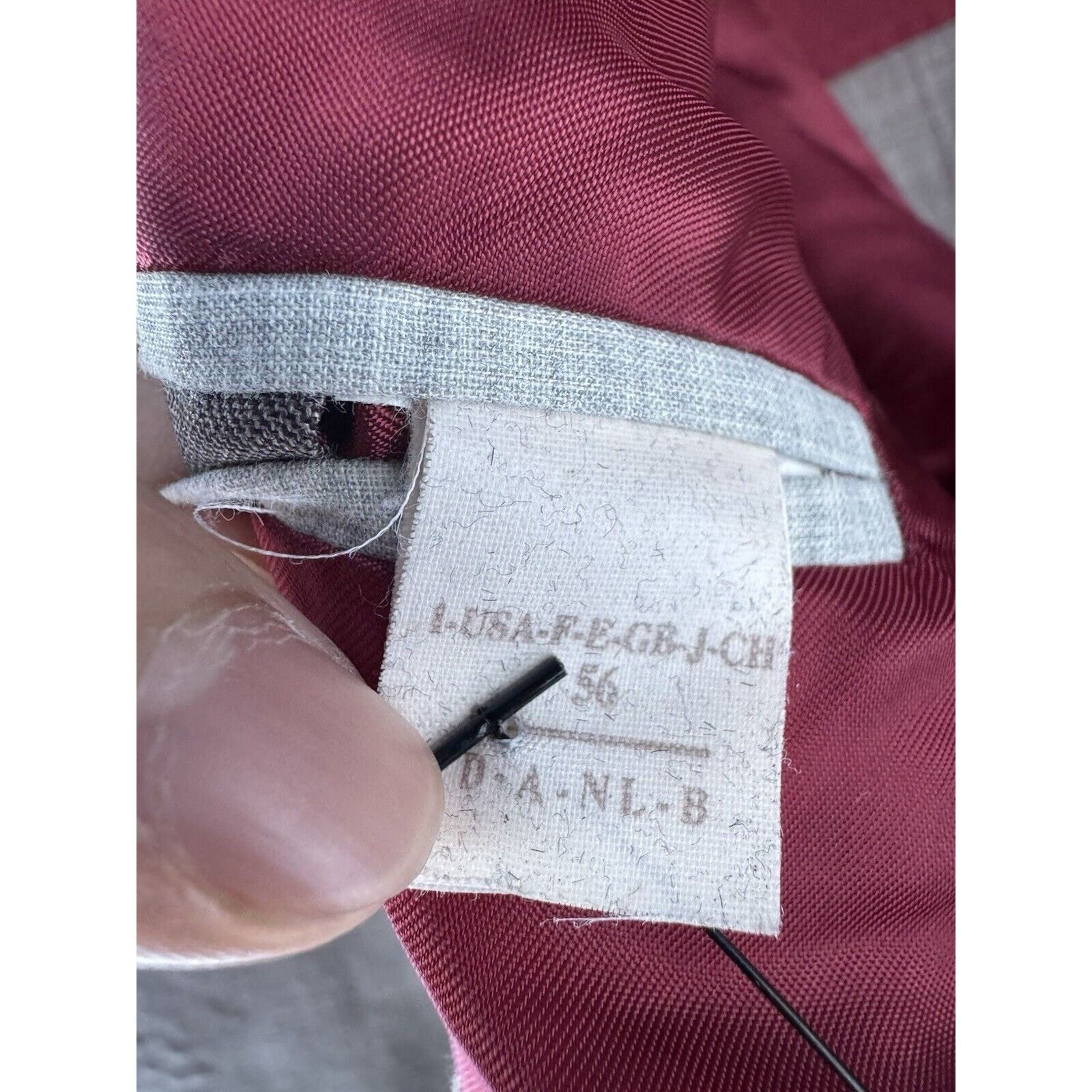 Brunello Cucinelli Brunello Cucinelli Peak Lapel Taupe Jacket 56/46 Wool Silk Size 46R - 4 Thumbnail