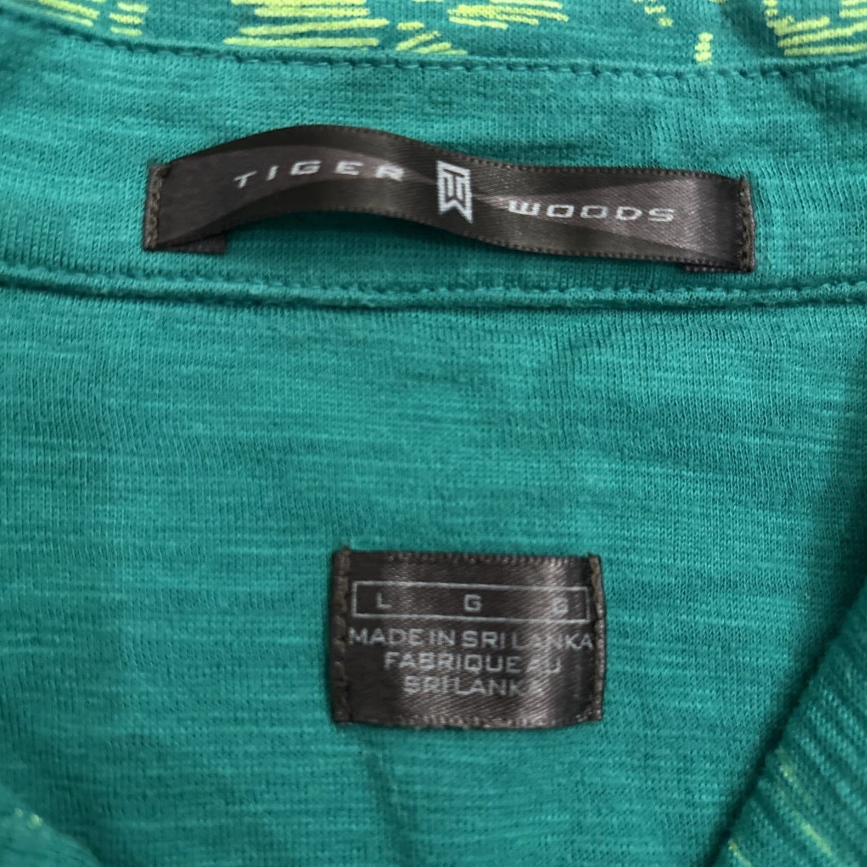 Vintage VINTAGE Tiger Woods Golf Polo Shirt Men L 3-Button Collared Floral Green Shirt Mens Large Floral Golf Size US L / EU 52-54 / 3 - 2 Thumbnail