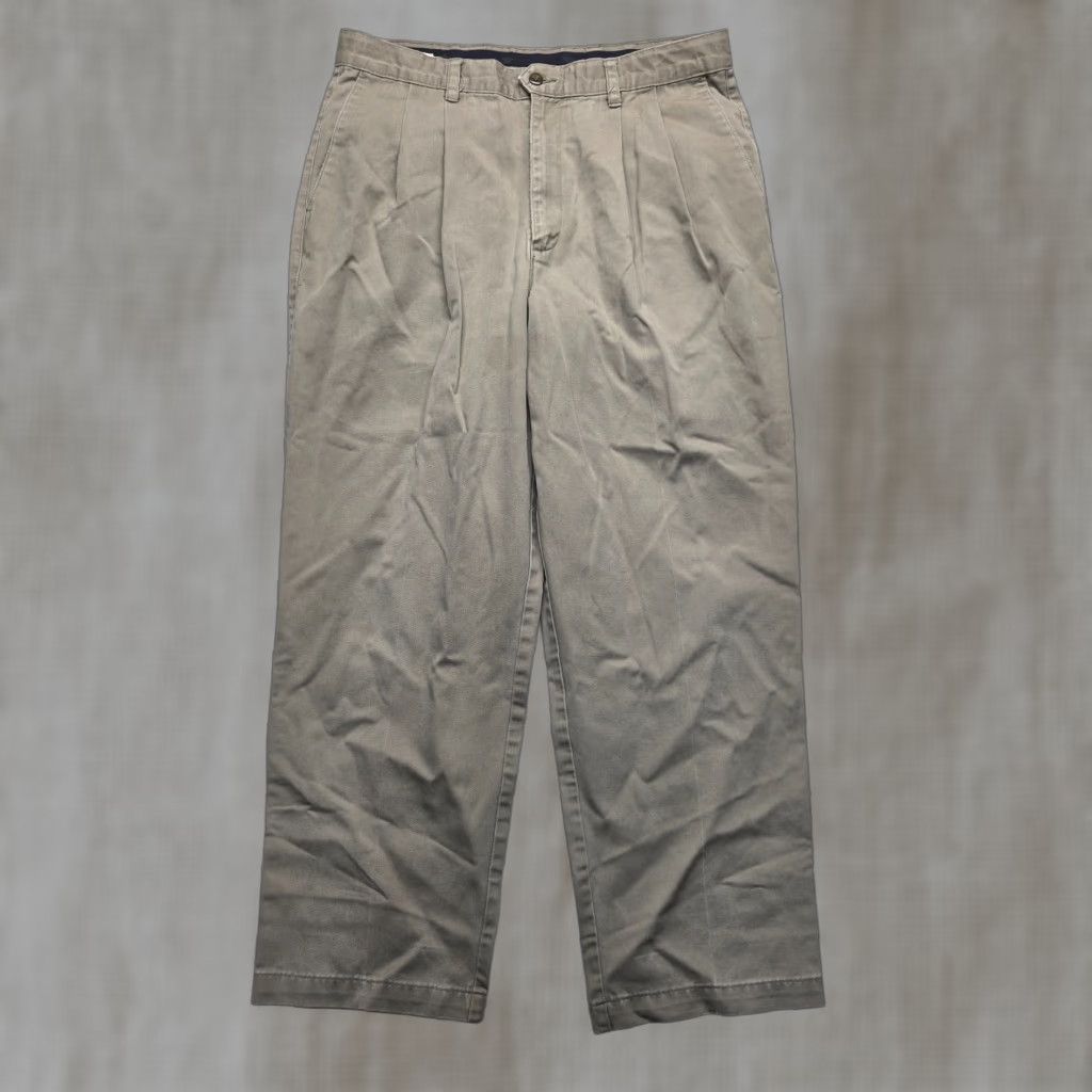 Dockers DOCKERS Signature Khaki Pants Adult Men 36 W 30 L Gray Straight Flat Front Classic Fit Casual Workwear 36 Mens Size US 36 / EU 52 - 1 Thumbnail