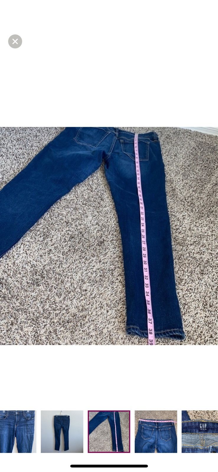 Gap Gap denim straight legged jeans size 30 Size 30" / US 8 / IT 44 - 2 Thumbnail