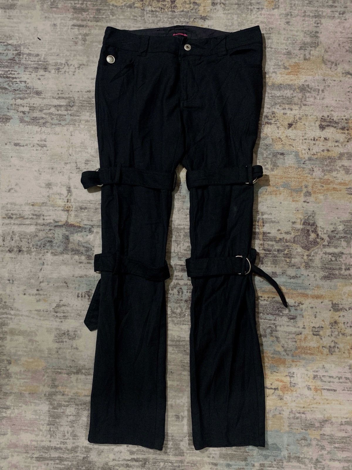 If Six Was Nine Algonquins Punk Bondage Inspired Pants Size US 29 - 1 Thumbnail