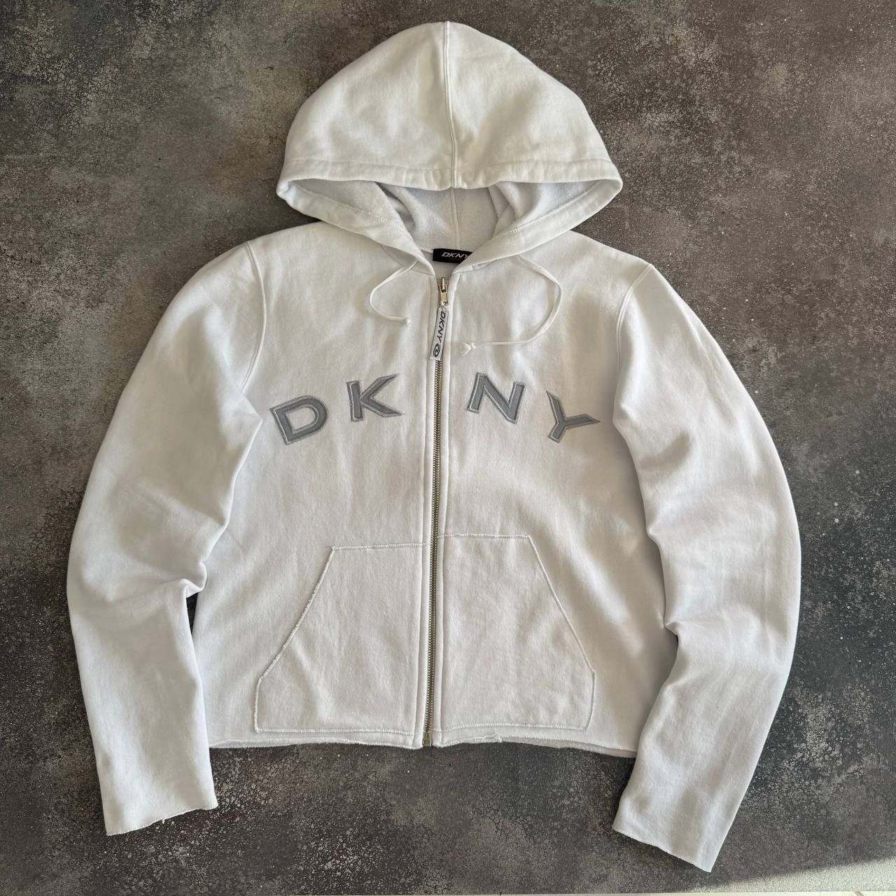 DKNY DKNY Y2K Vintage Big Logo Zip Hoodie Size M / US 6-8 / IT 42-44 - 1 Thumbnail