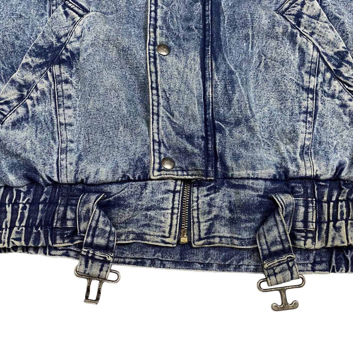 Japanese Brand × Vintage Vintage 80s Gleeman denim bomber jacket Size US L / EU 52-54 / 3 - 14 Thumbnail