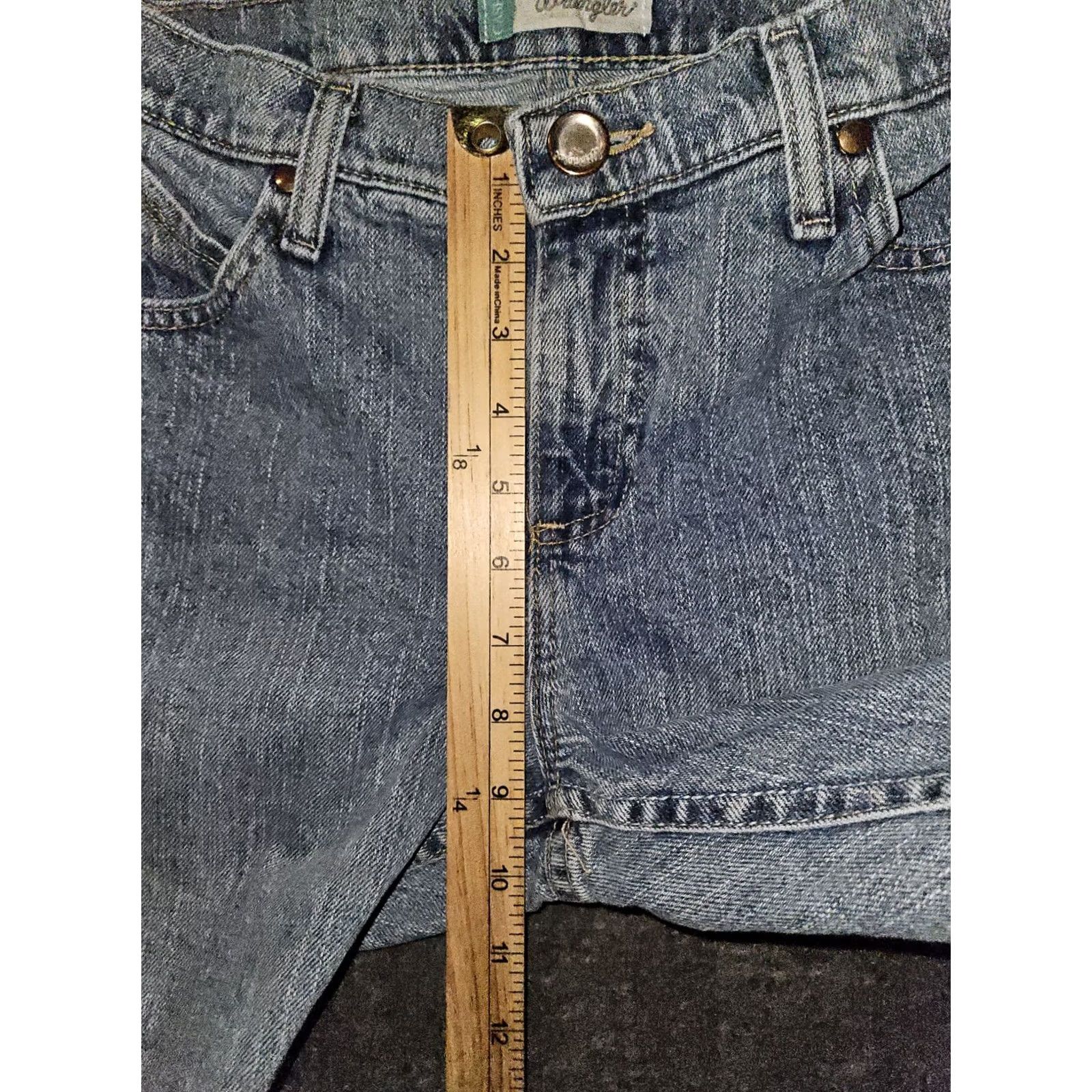 Wrangler Wrangler Cowgirl Cut Cash Jeans Women's 7/8x32 Blue Bootcut Denim Jeans/Bootcut Button Embroidered Logo Pockets Western Size 28" / US 6 / IT 42 - 5 Thumbnail