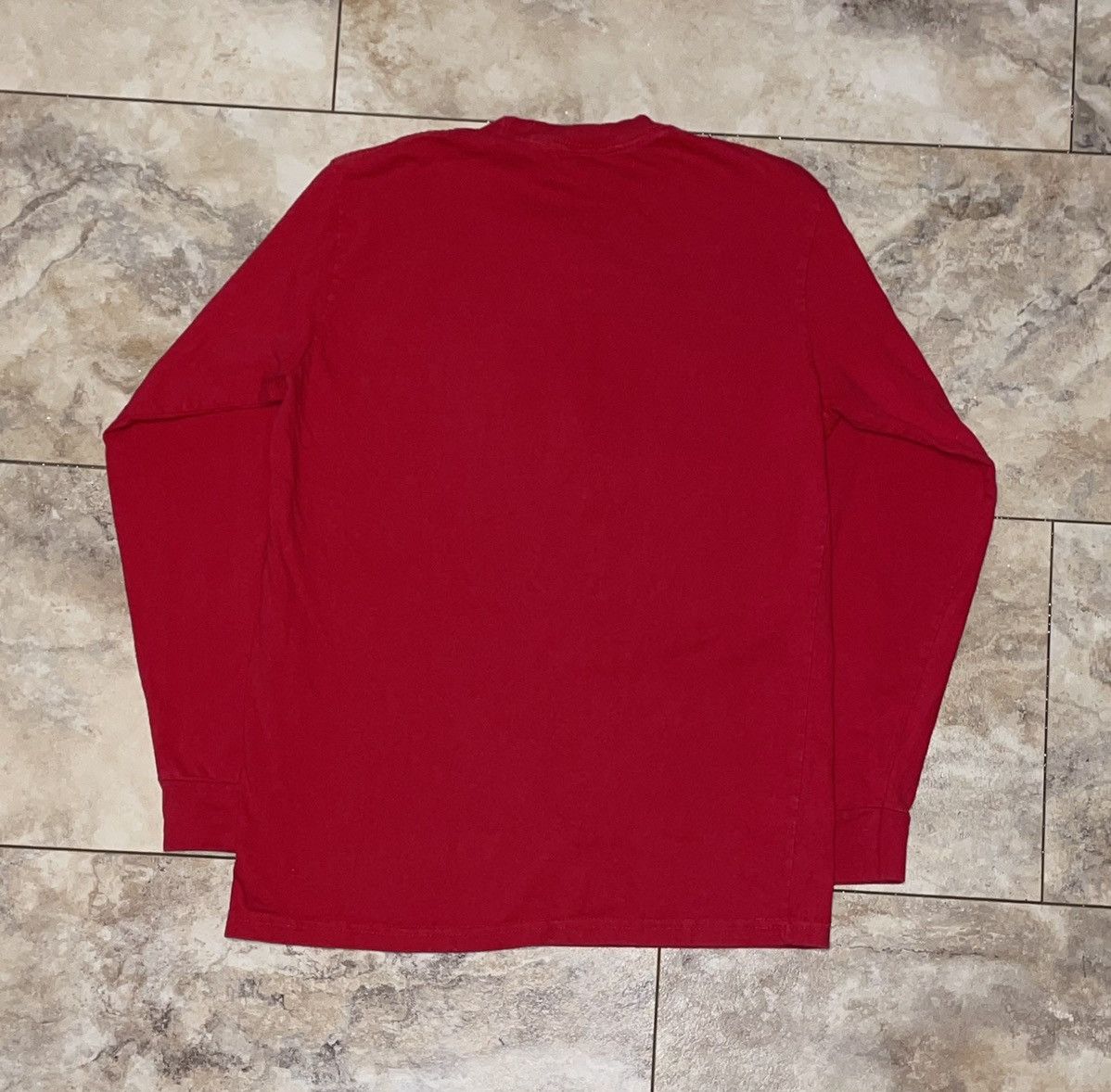 Supreme Supreme Ripple L/S Long Sleeve Tee Red Small Size US S / EU 44-46 / 1 - 2 Thumbnail