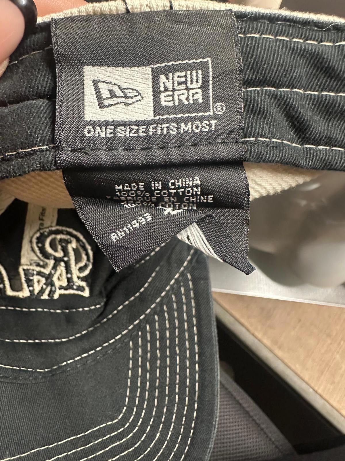 New Era New Era Black & Cream Cap with RH Logo Size ONE SIZE - 5 Thumbnail