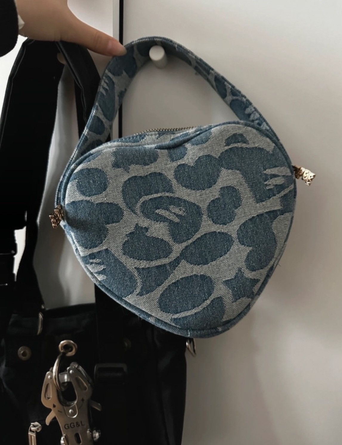 Aape Aape Heart denim bag Size ONE SIZE - 2 Thumbnail