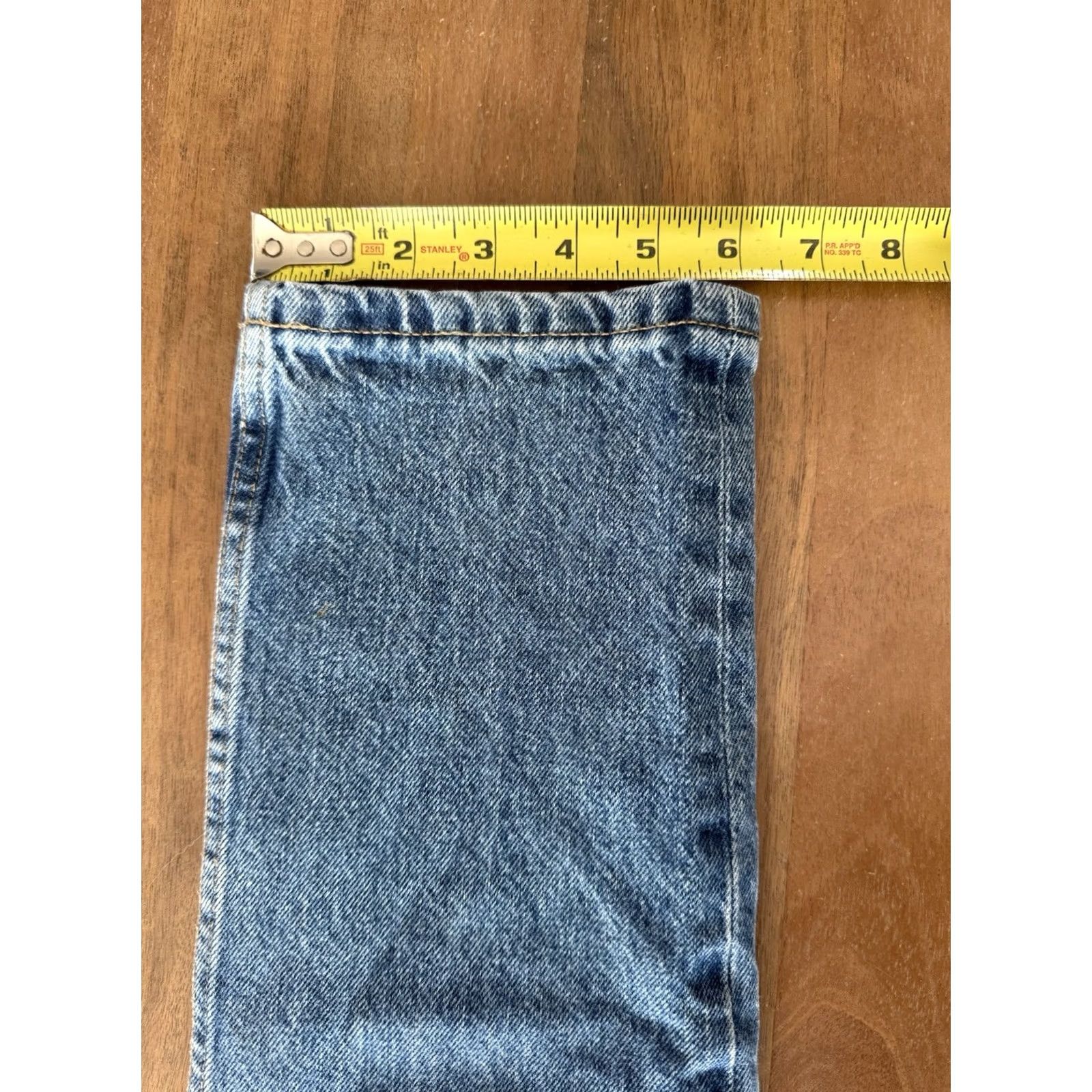 Everlane Everlane Jeans Straight 90s High Waist 25 Womens Blue Denim Button Fly 5-Pocket Regular Fit 100% Cotton USA Logo Vintage: No Size 42" / US 20 - 7 Thumbnail