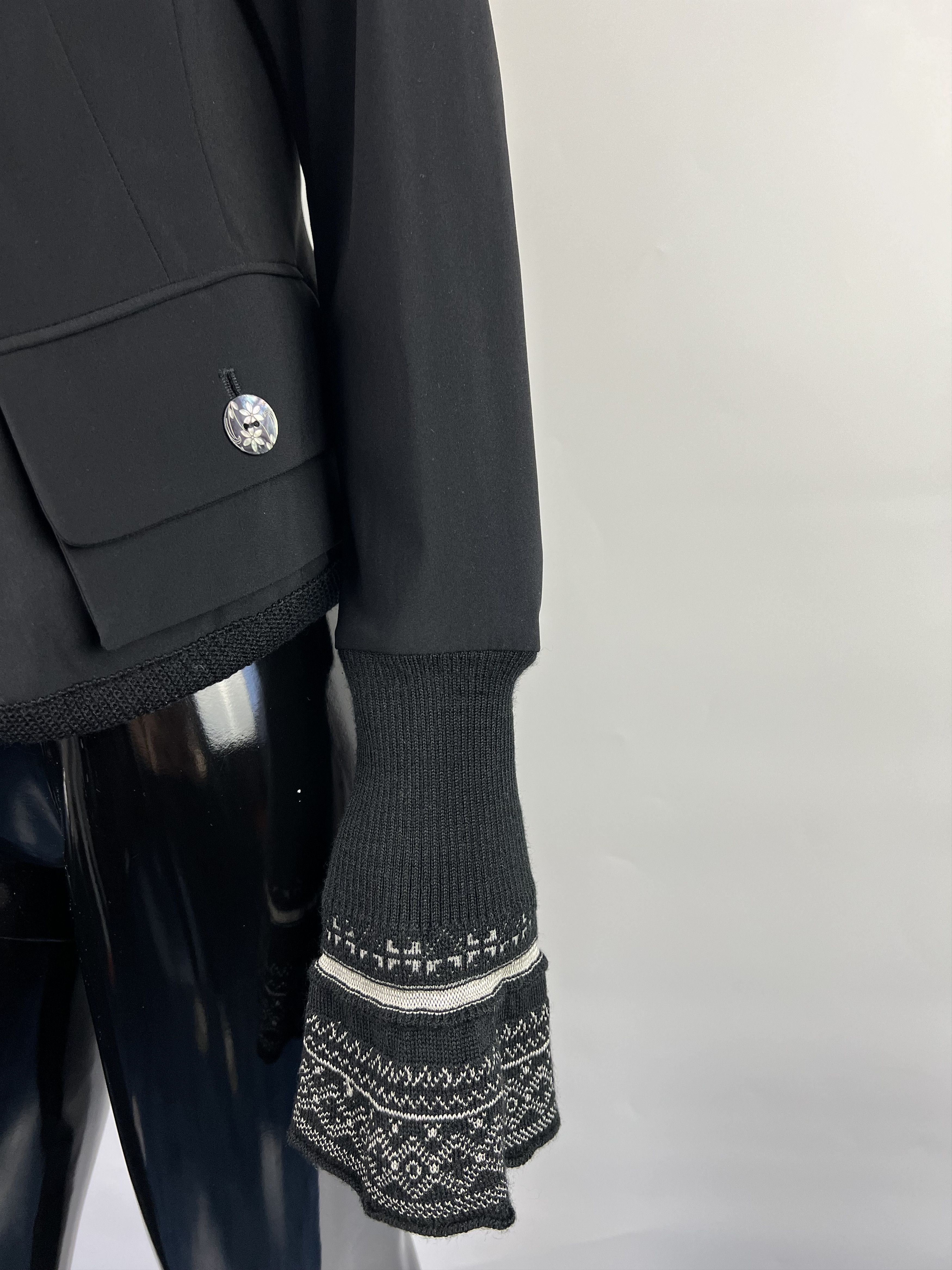 Marithe + Francois Girbaud Marithe Francois Girbaud Black Blazer Jacket Size IT42 US5 Size M / US 6-8 / IT 42-44 - 8 Thumbnail