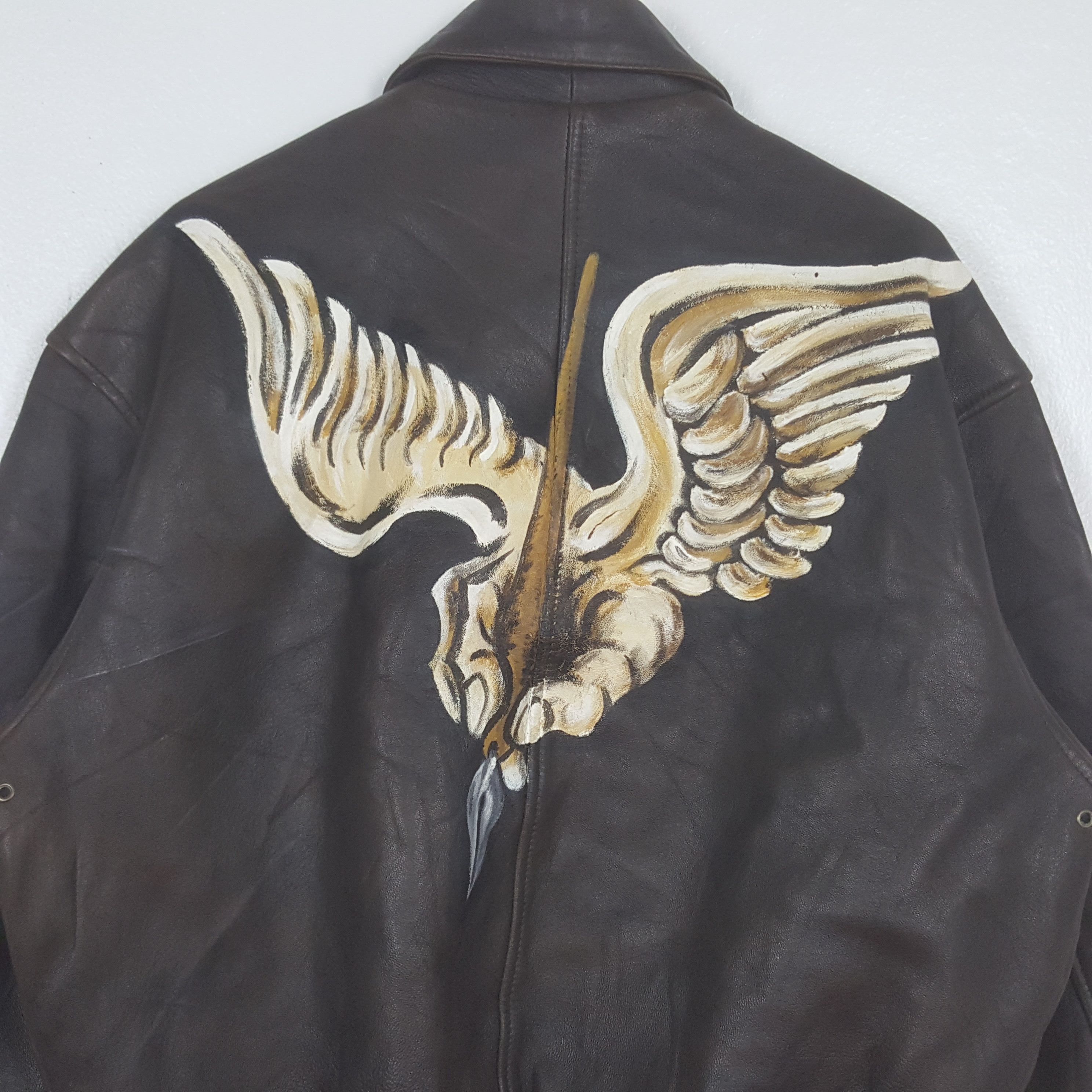 Avirex Vintage Avirex Italy Leather Jacket C311N3 Size US XL / EU 56 / 4 - 2 Thumbnail