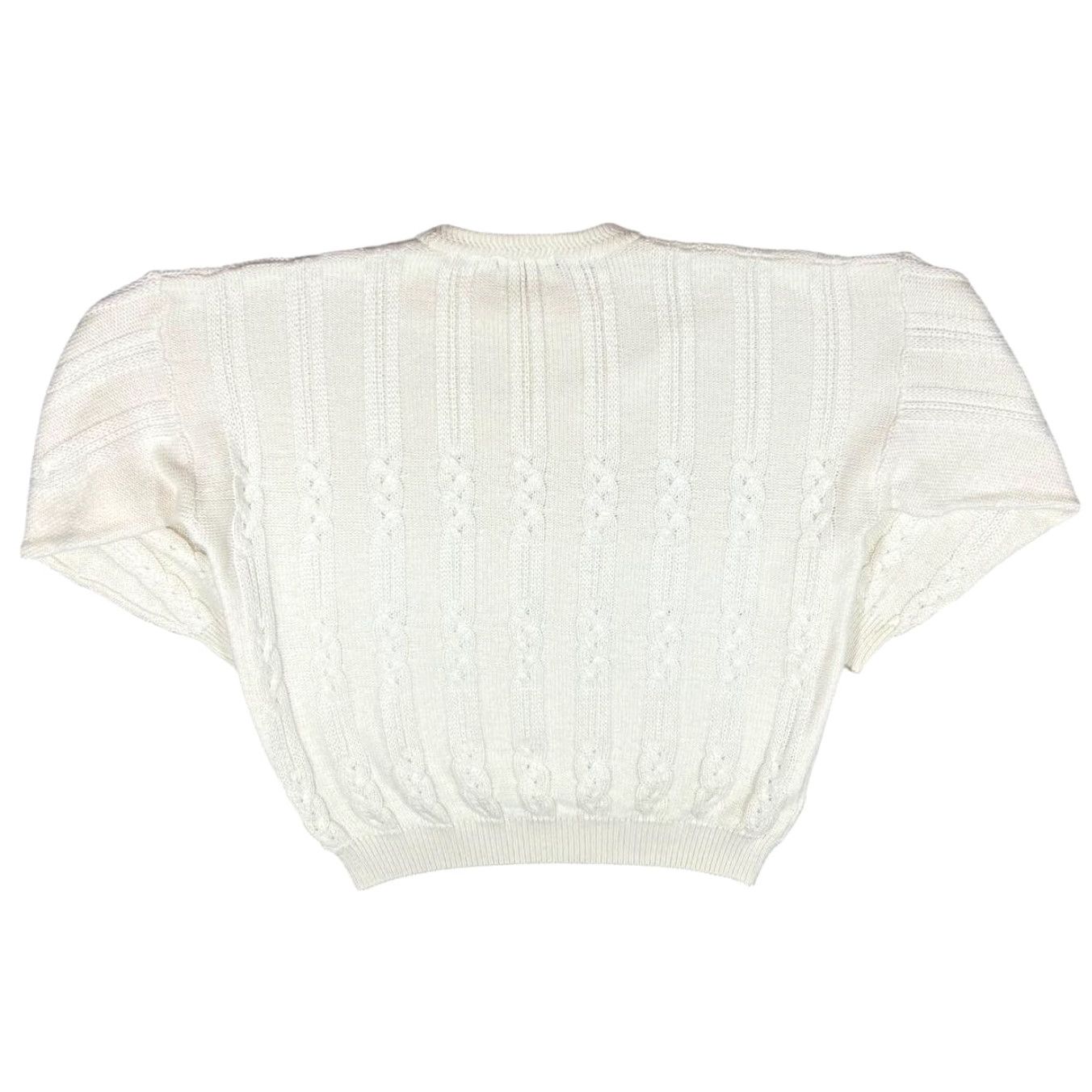 Marks & Spencer VINTAGE ST MICHAEL Marks & Spencer Cream Cable Knit Jumper XL 46 Large Men Pullover 51% Cotton 49% Acrylic Womens Mens Size US XL / EU 56 / 4 - 2 Thumbnail