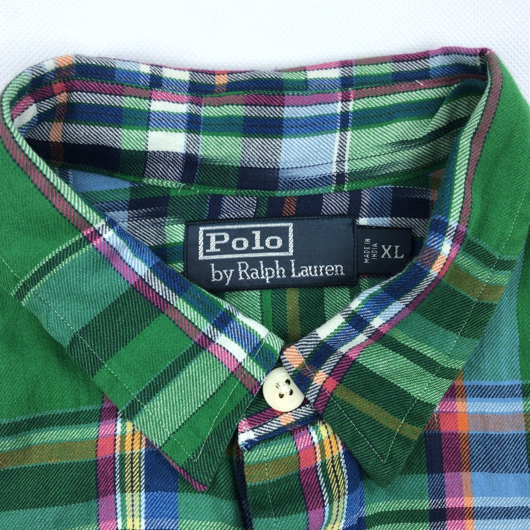 Polo Ralph Lauren Polo Ralph Lauren Men's XL Green Plaid Button-Down Flannel Shirt Long Sleeve Size US XL / EU 56 / 4 - 3 Thumbnail