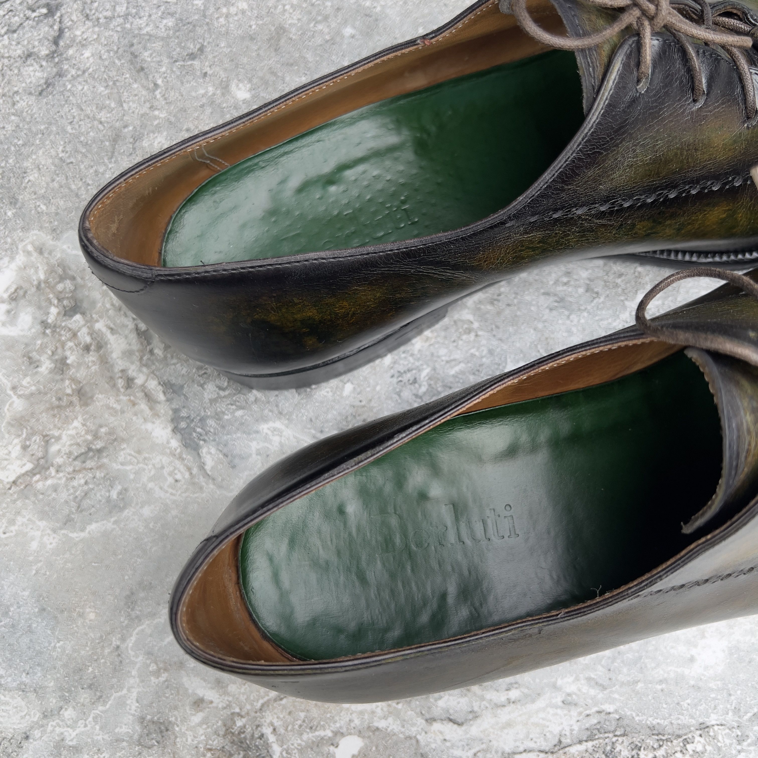 Berluti Oxford Derby Perforated Patina Venezia Leather Size US 11.5 / EU 44-45 - 11 Thumbnail