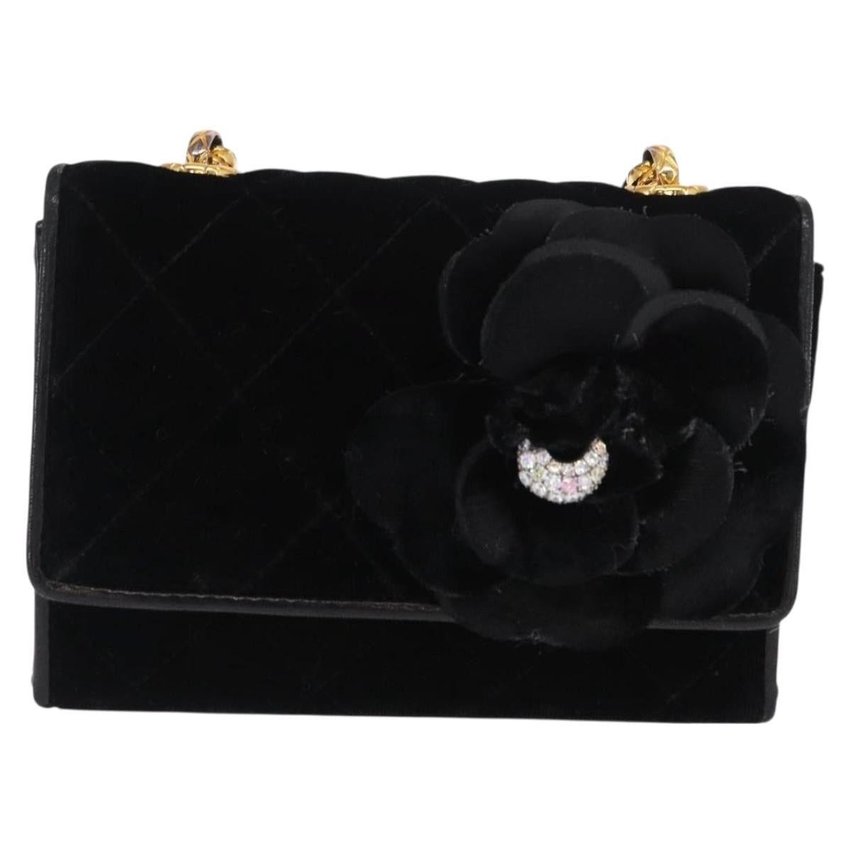 Chanel Chanel Matelasse Chain Camelia Shoulder Bag Velour Size ONE SIZE - 2 Thumbnail