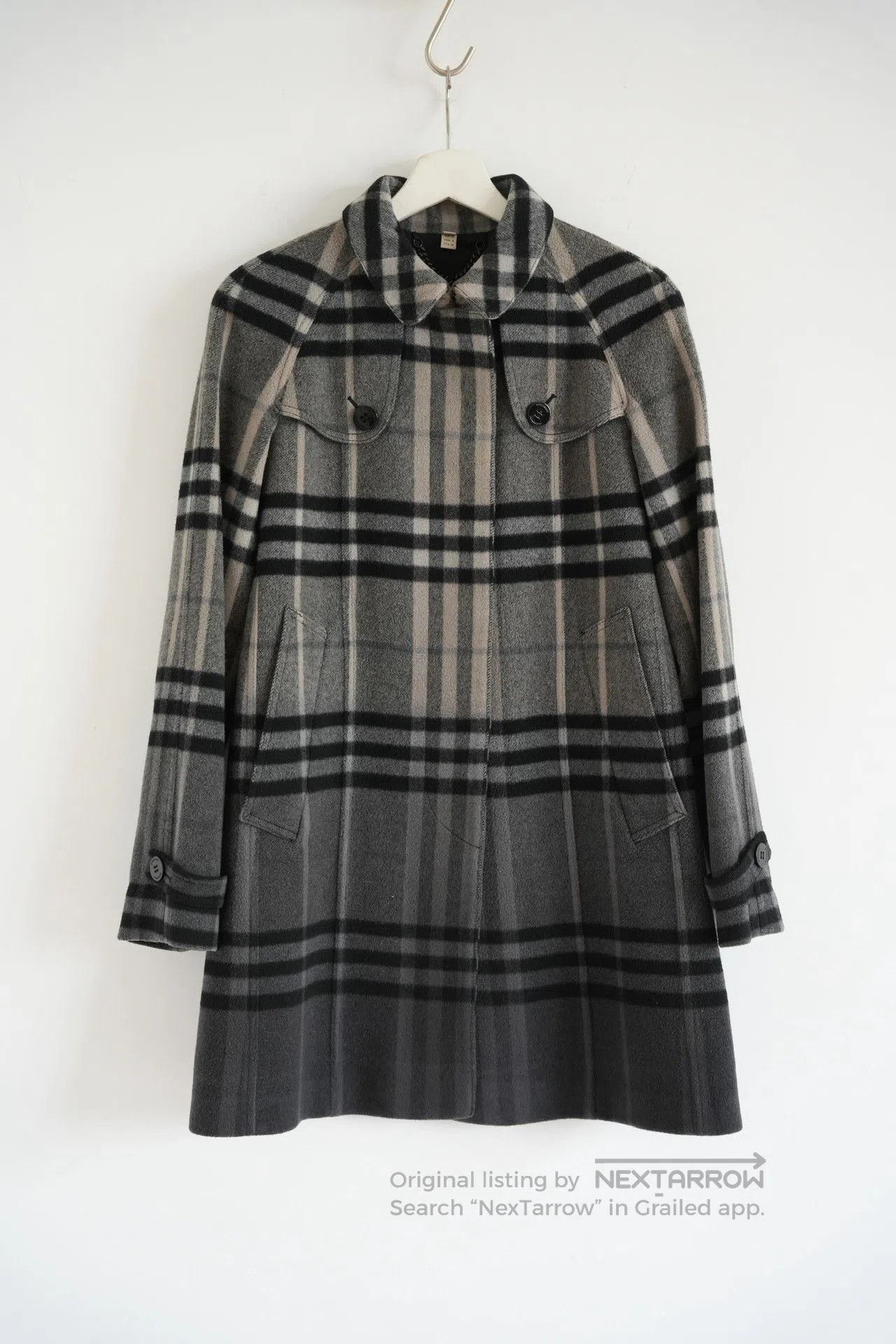 Burberry Burberry Gradient Plaid Wool Trench. Size US XXS / EU 40 - 1 Thumbnail