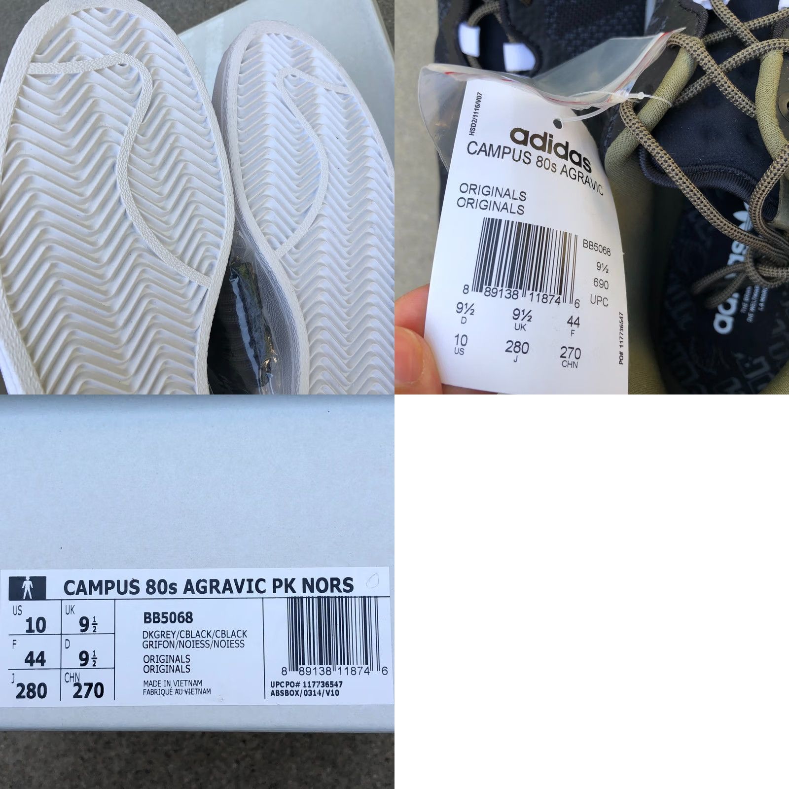 Adidas ADIDAS CAMPUS 80s x NORSE PROJECTS Agravic Primeknit Sesame BB5068 Size 10 Size US 10 / EU 43 - 8 Thumbnail