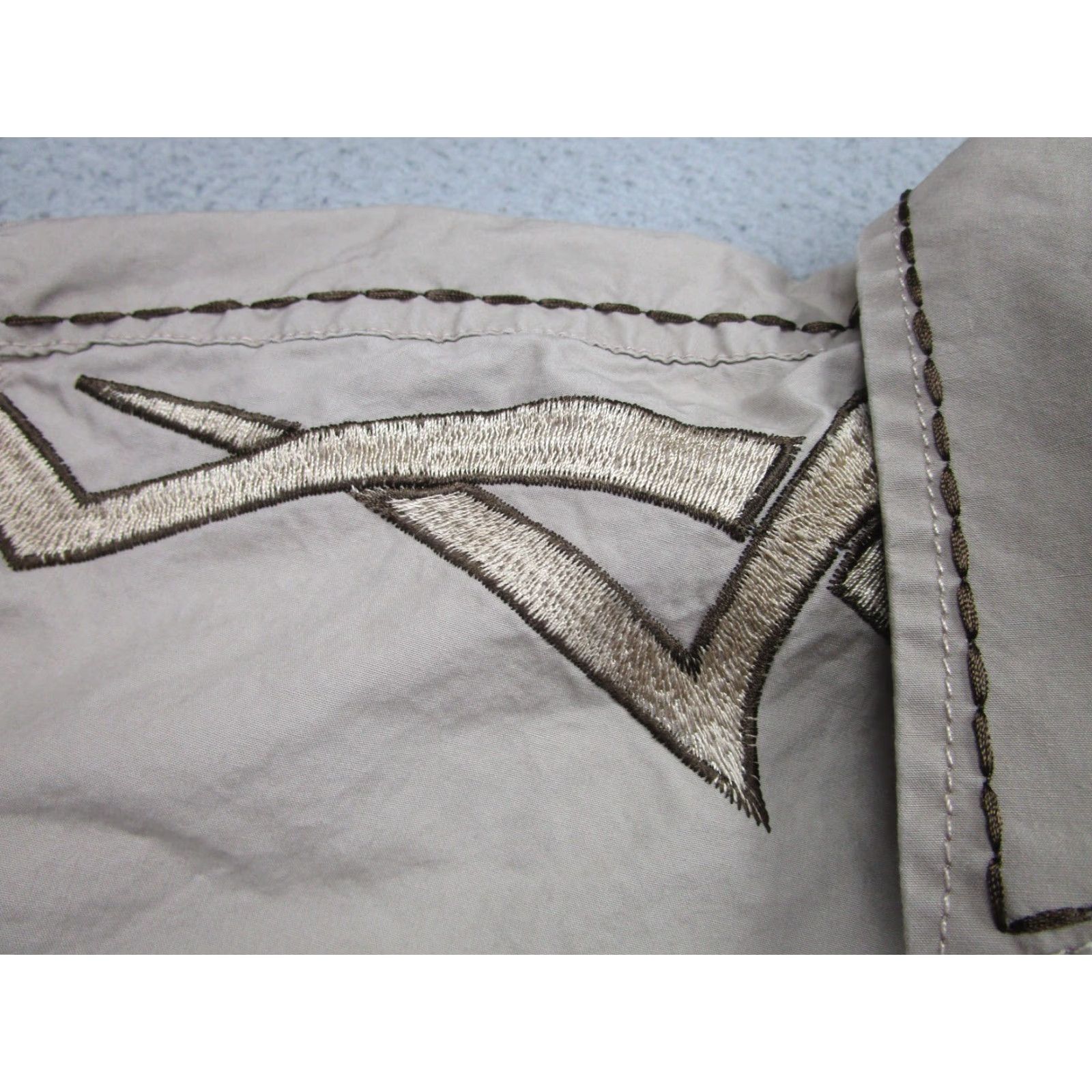 Cougar VINTAGE Platini Jeans Cougar Shirt Mens Large Tan Western Embroidered Snap Button Cowboy - Shirt - Adult Large - Beige - Western/Cowboy - Mens Size US L / EU 52-54 / 3 - 4 Thumbnail