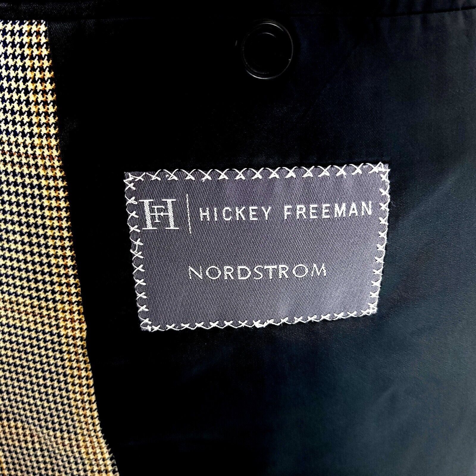 Hickey Freeman Hickey Freeman Silk Worsted Wool 2 Button Sport Coat 42L Blu Size 42L - 7 Thumbnail