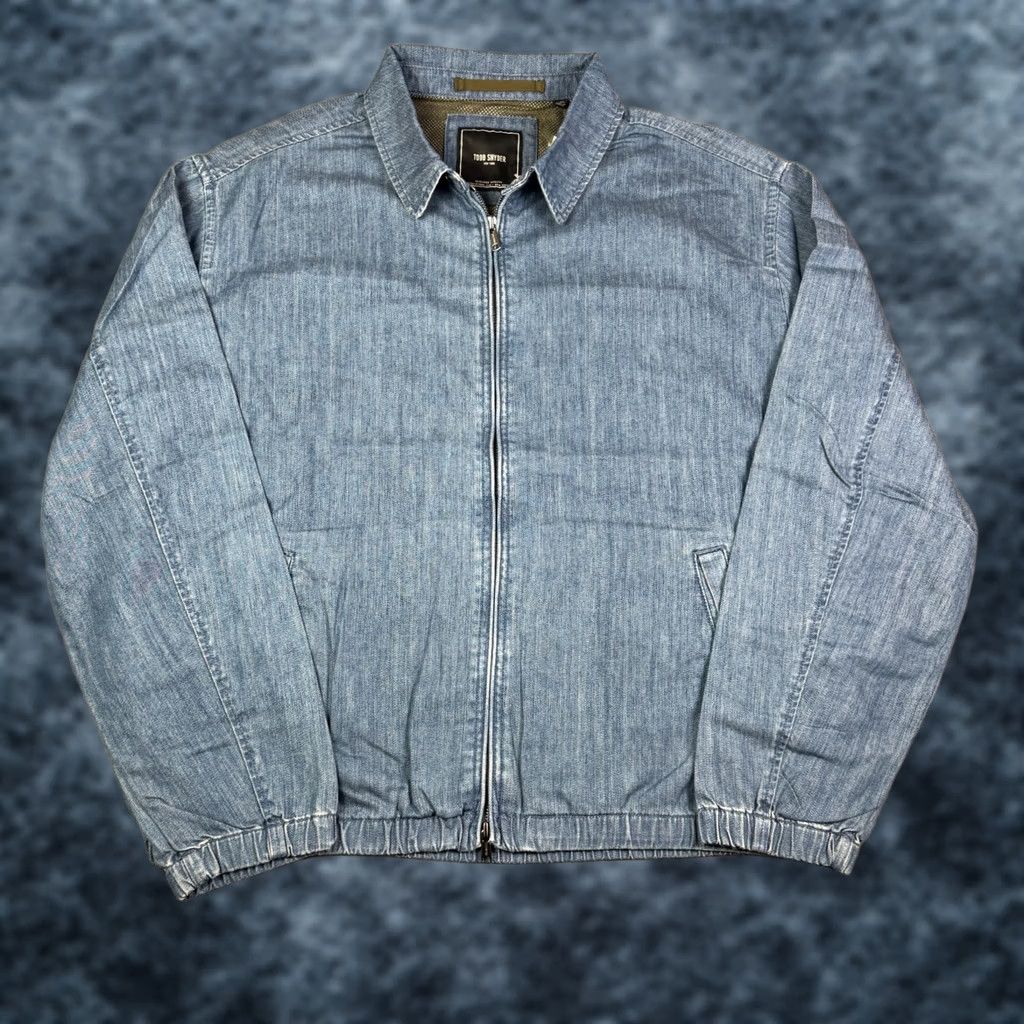 Todd Snyder Todd Snyder Denim Club Jacket Mens 2XL Blue Jean Full Zip Bomber Jacket Size US 39 - 1 Thumbnail