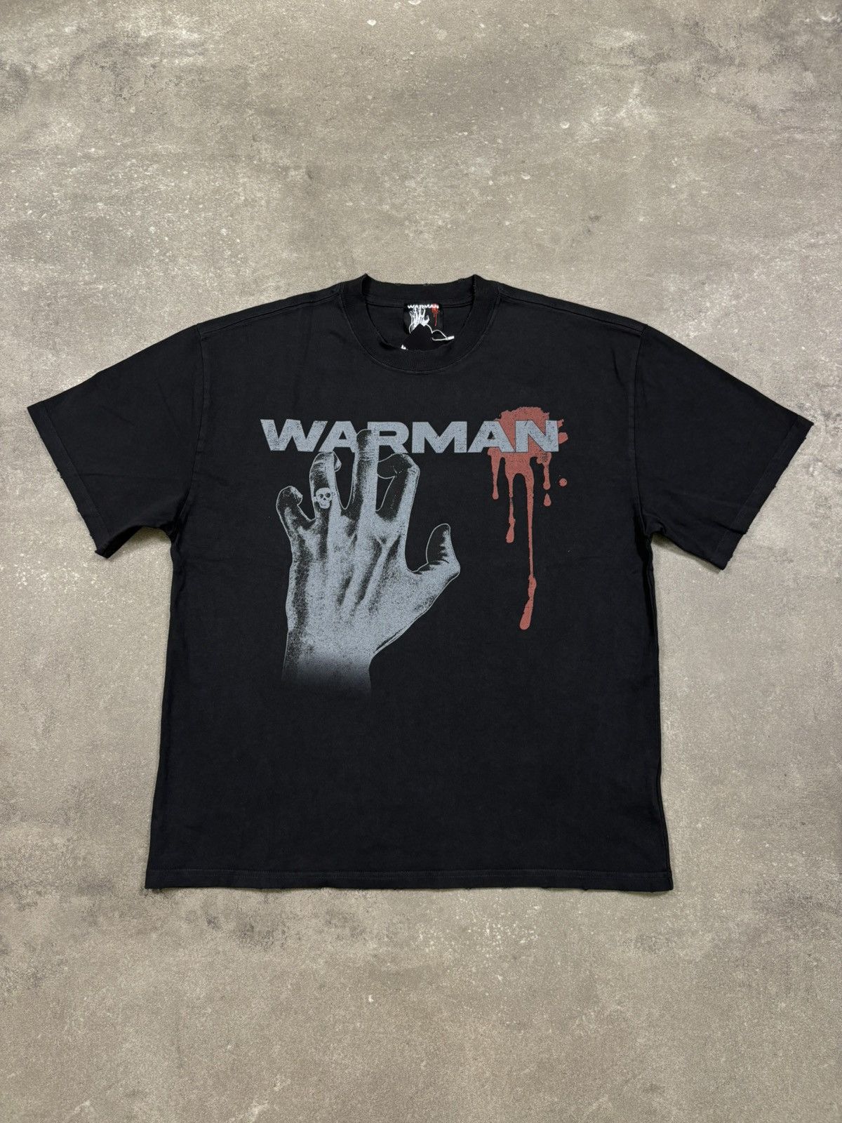 Vintage Warman Hand Logo Graphic T-Shirt, Washed Black Size US S / EU 44-46 / 1 - 1 Thumbnail