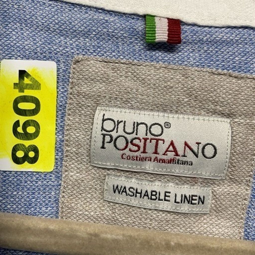 Other Bruno Positano Linen Short Sleeve Button Up Shirt Men Large Size US L / EU 52-54 / 3 - 2 Thumbnail