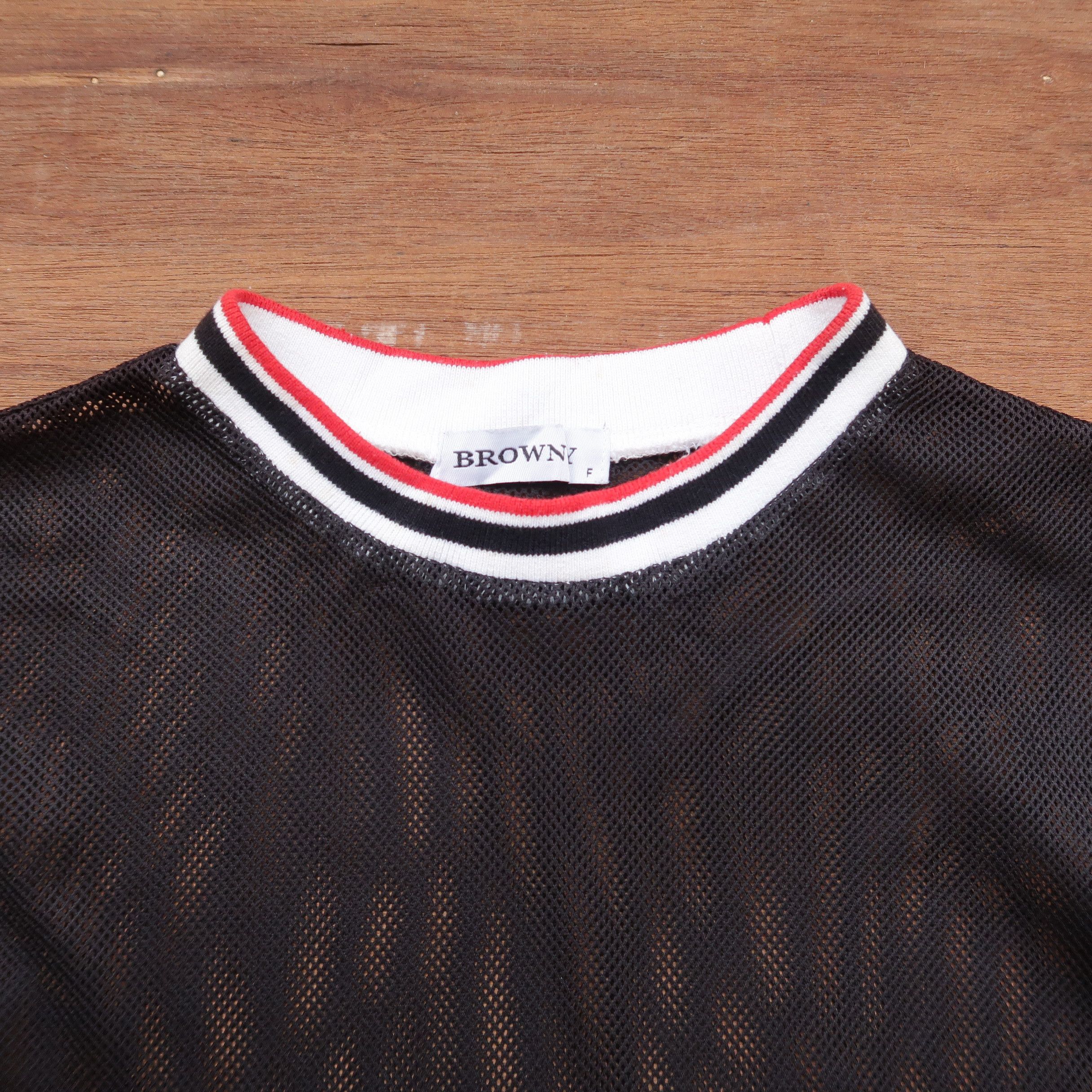 Japanese Brand 2000s Browny Japan Mesh T-Shirt Punk Style Size US M / EU 48-50 / 2 - 3 Thumbnail