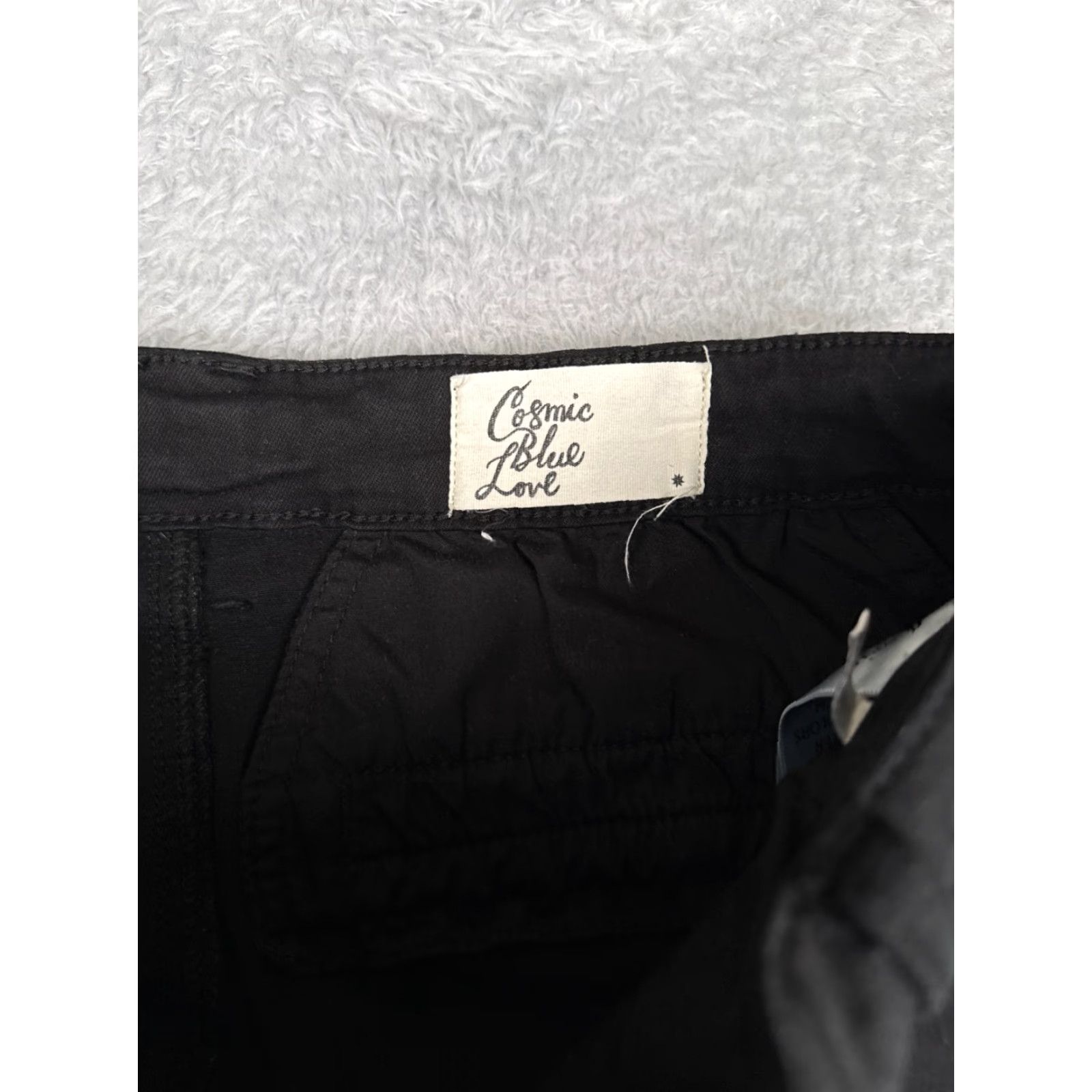 Vintage Cosmic Blue Love Jeans Women 31 Denim Skinny 5-Pocket Black Mid Rise Cotton Blend Stretch Jeans Womens - 31x24 Size 24" / US 00 / IT 34 - 6 Thumbnail