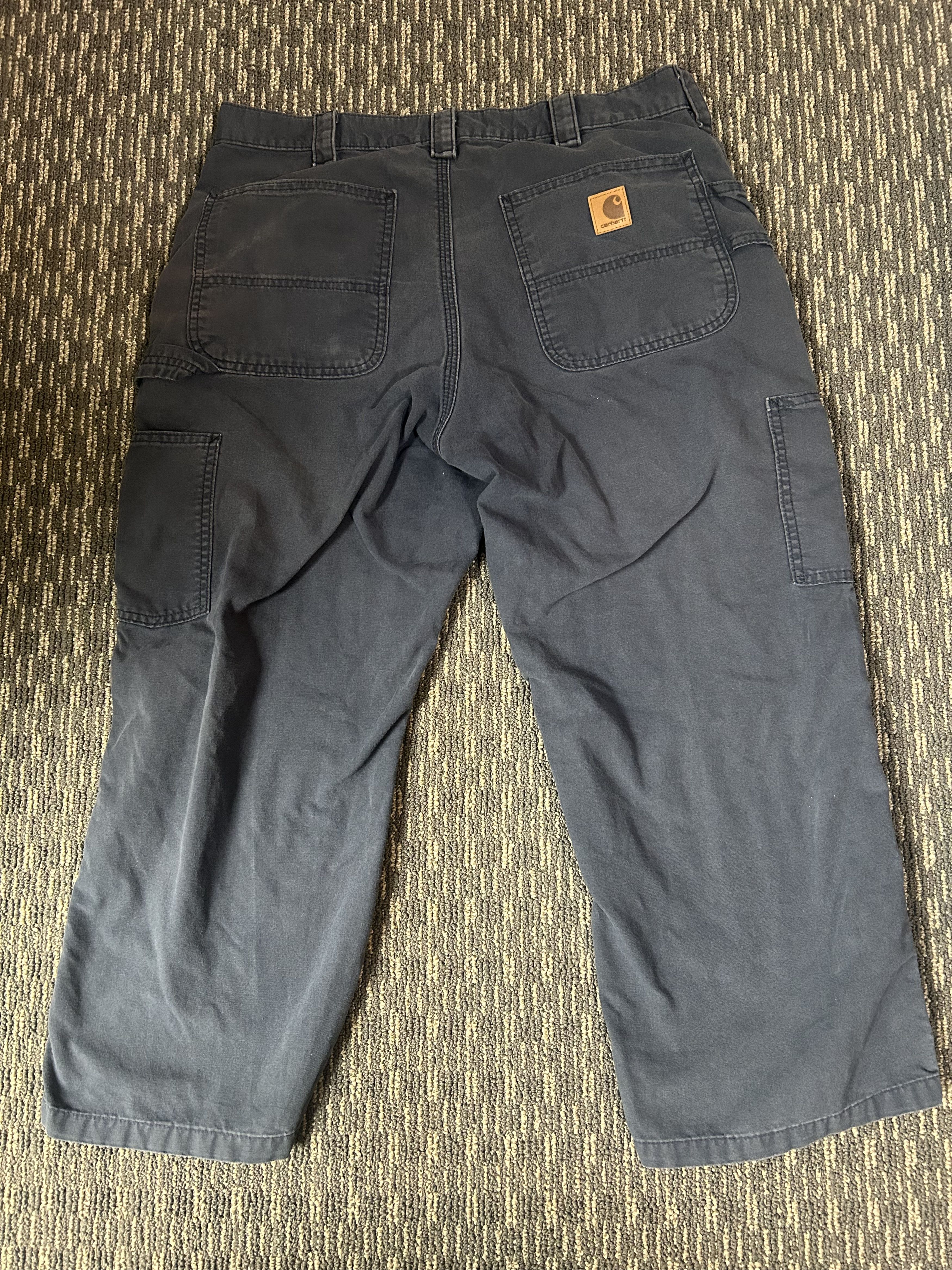 Carhartt Carhartt MEN'S UTILITY WORK PANT - LOOSE FIT - CANVAS navy. Size US 35 - 2 Thumbnail