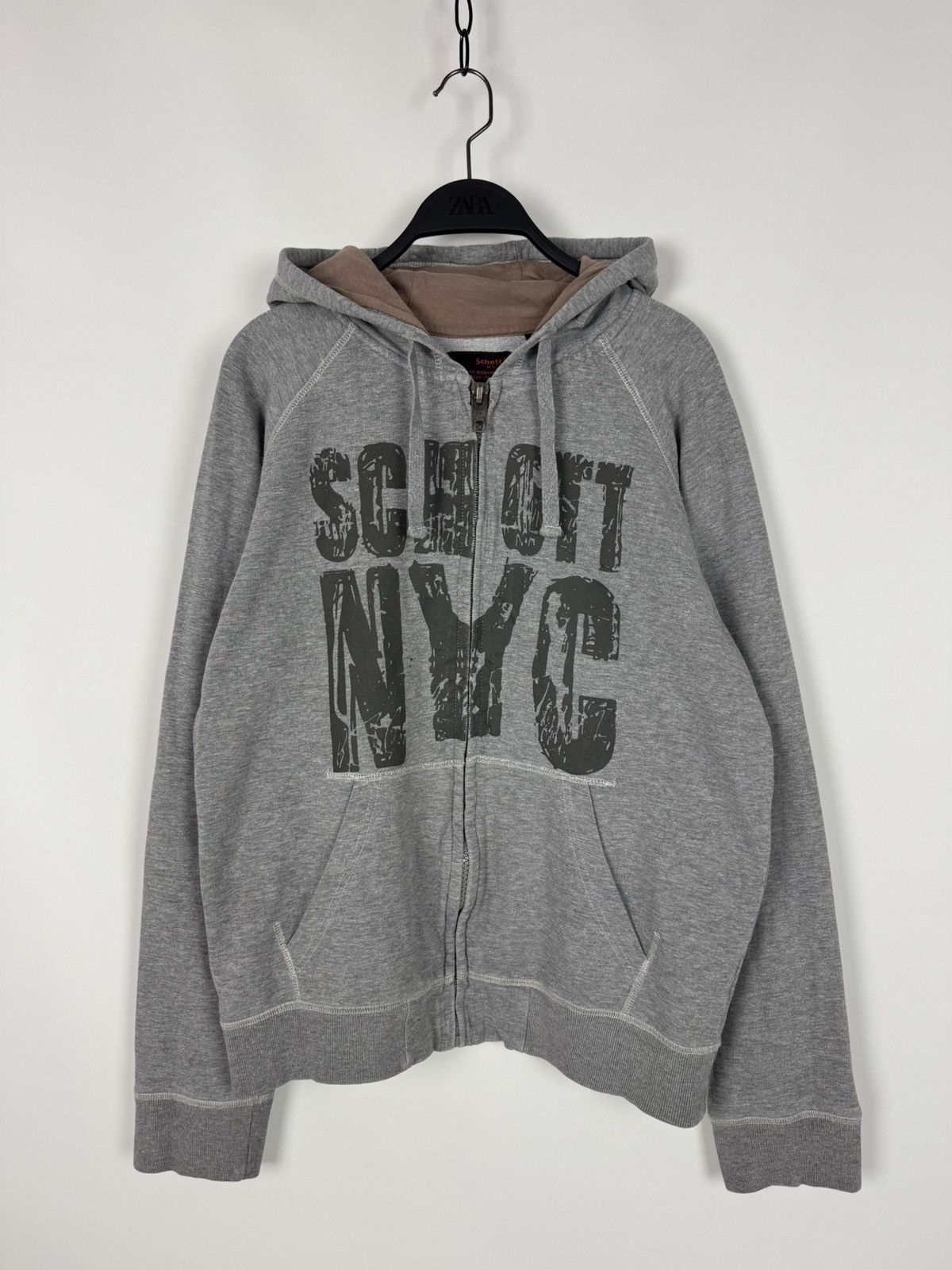 Schott Schott NYC Full Zip Hoodie Size US L / EU 52-54 / 3 - 1 Thumbnail
