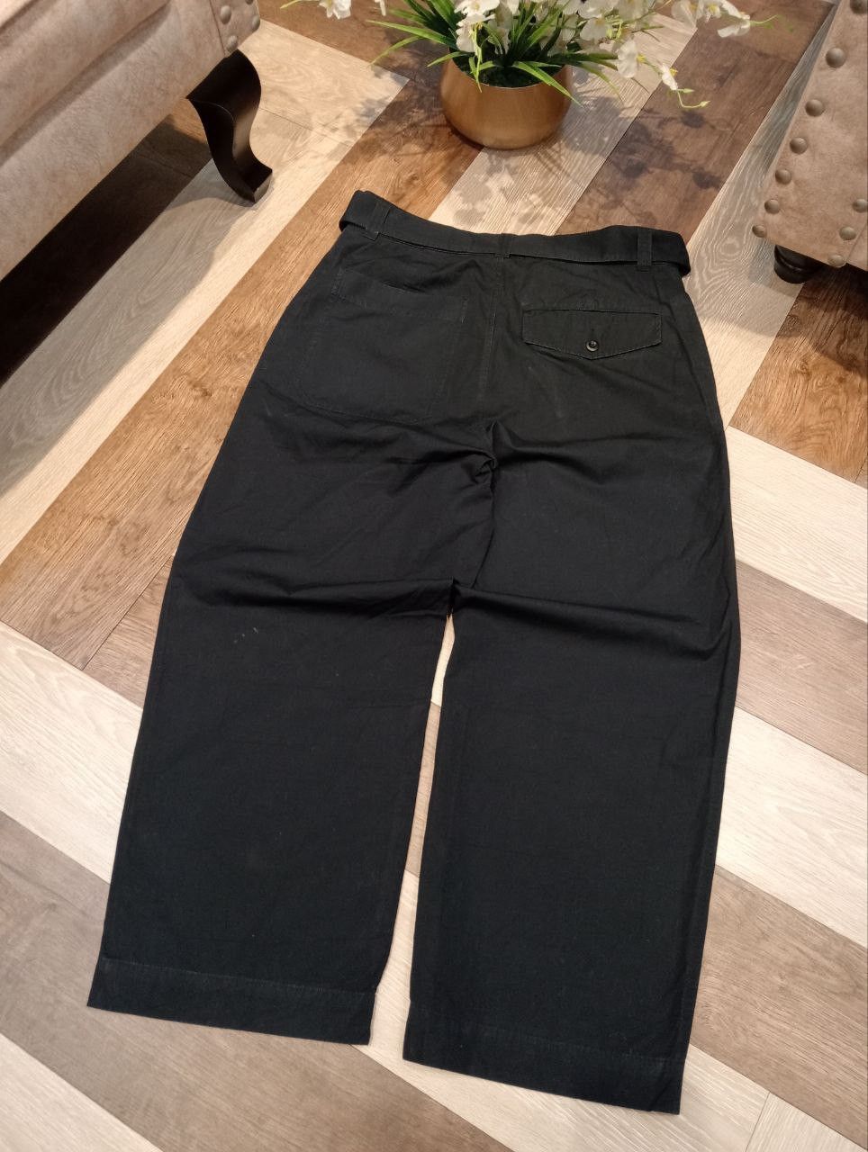 Margaret Howell MARGARET HOWELL WIDE BAGGY BLACK PANTS Size US 33 - 9 Thumbnail
