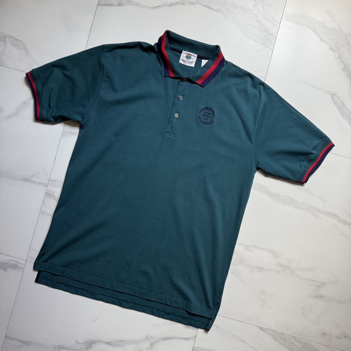 Designer Vintage 90s Ozone Aware Projects Life Polo Size US XL / EU 56 / 4 - 3 Thumbnail