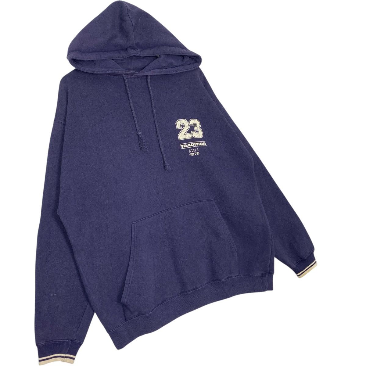 Other Vintage 23 Tradition Printed Hoodie NavyBlue Pullover Size M Size US M / EU 48-50 / 2 - 3 Thumbnail