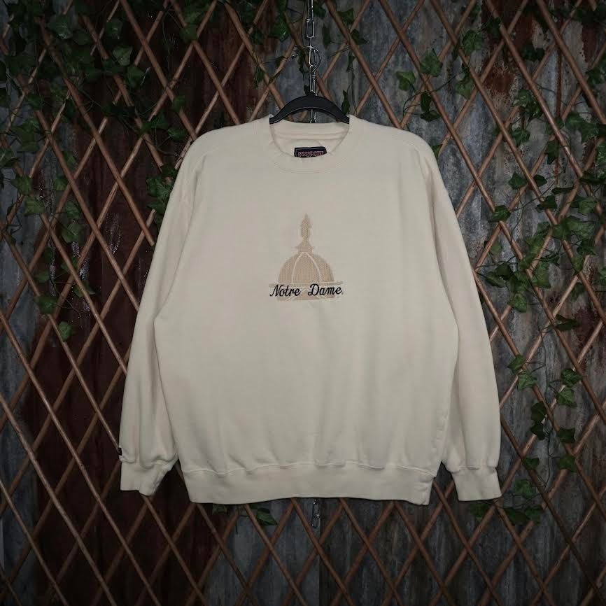 Jansport M - Vintage / Y2K Notre Dame Jansport Embroidered Crewneck Size US M / EU 48-50 / 2 - 1 Thumbnail