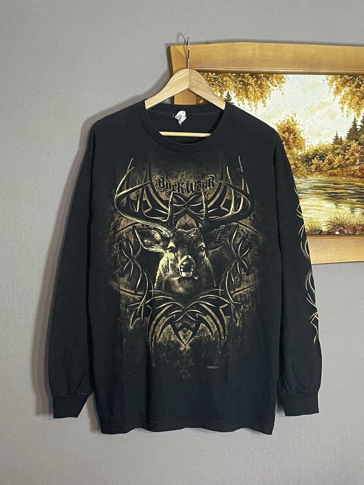Band Tees Rare Vintage Buck Wear Realtree Tribal Logo Long Sleeve Y2K Size US L / EU 52-54 / 3 - 2 Thumbnail