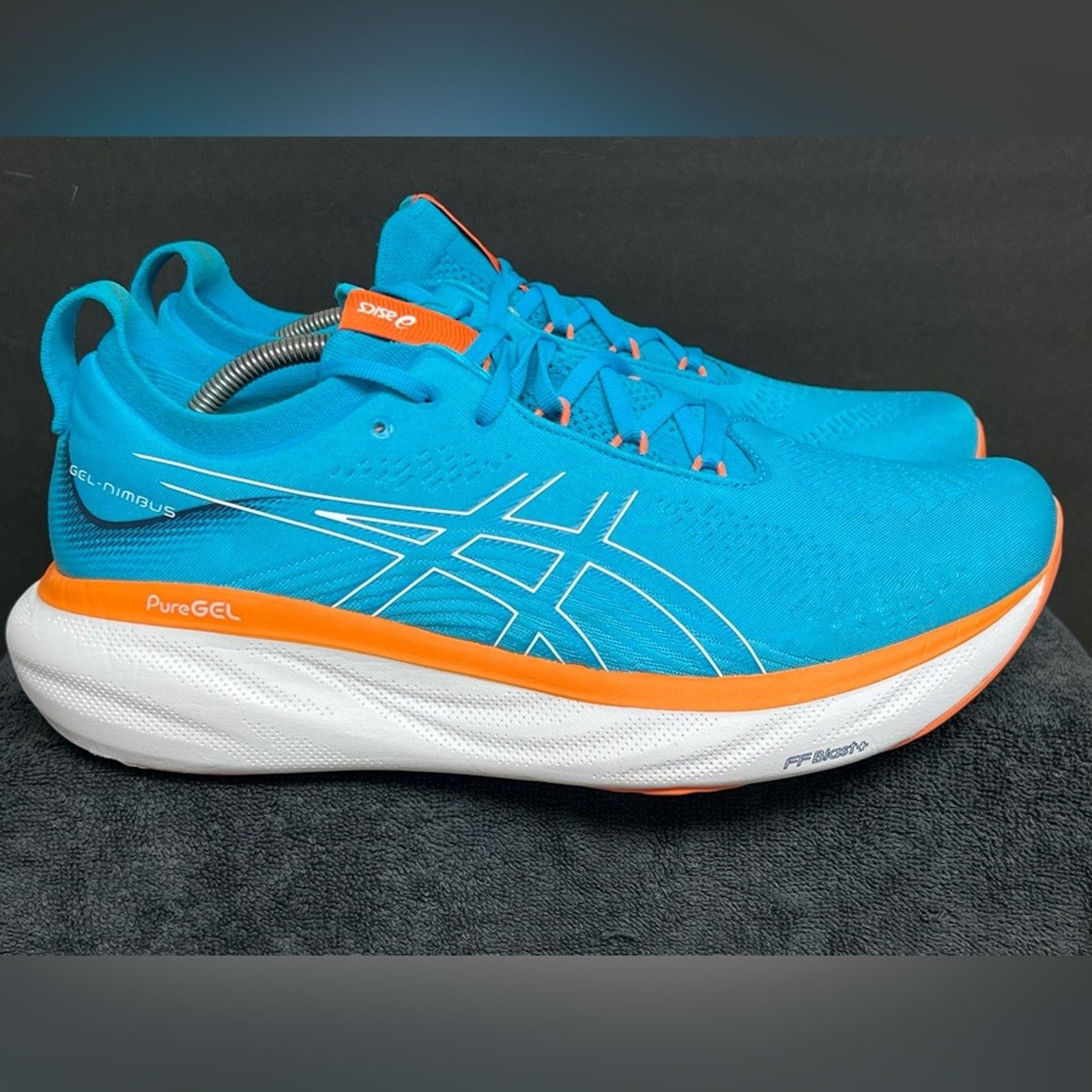 Asics Asics Mens Gel Nimbus 25 Blue Running Shoes Sneakers WORN 3X Size US 11.5 / EU 44-45 - 4 Thumbnail
